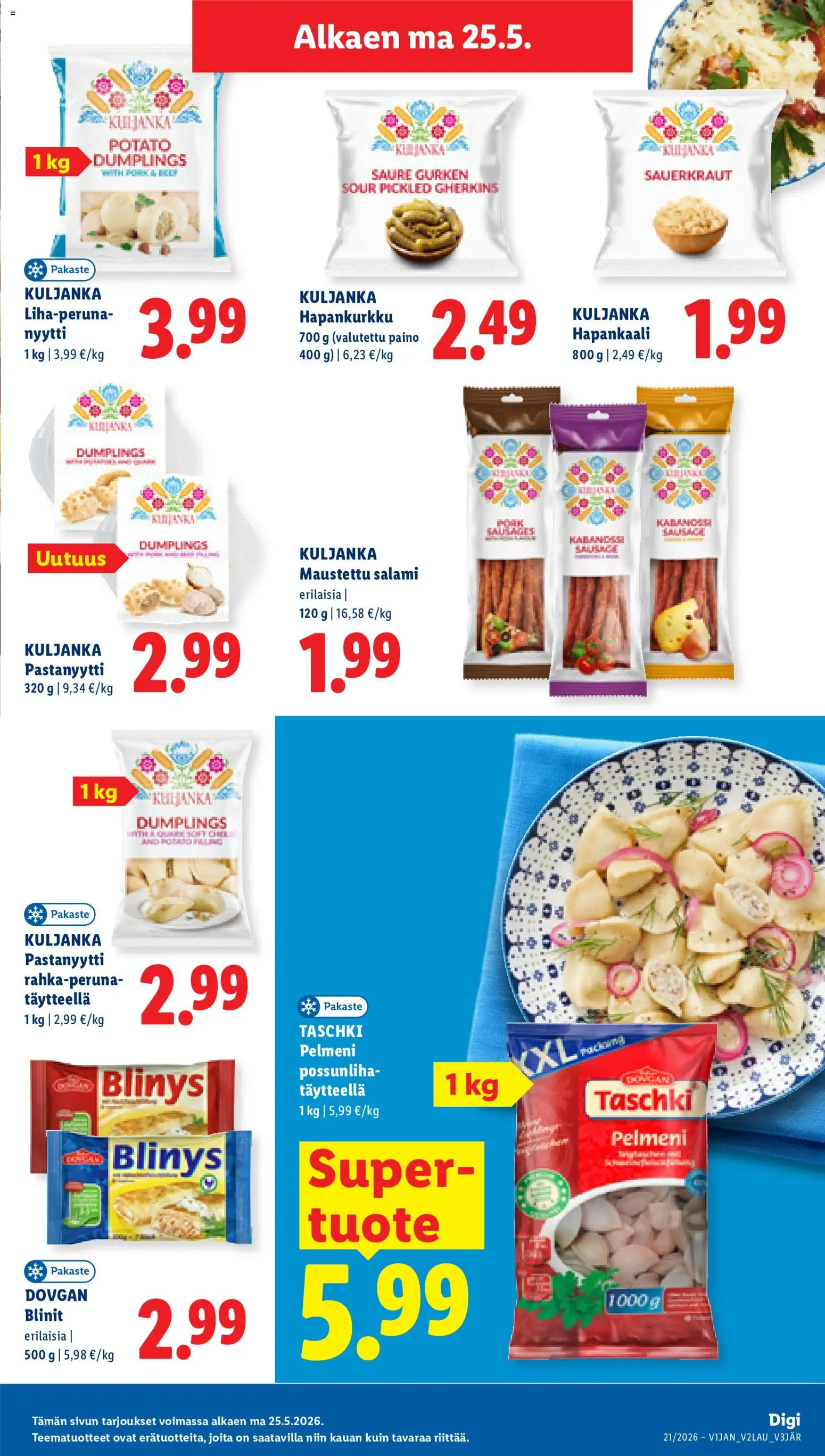 Lidl tarjoukset – voimassa 21.05.2026 alkaen | Sivu: 23 | Tuotteet: Salami