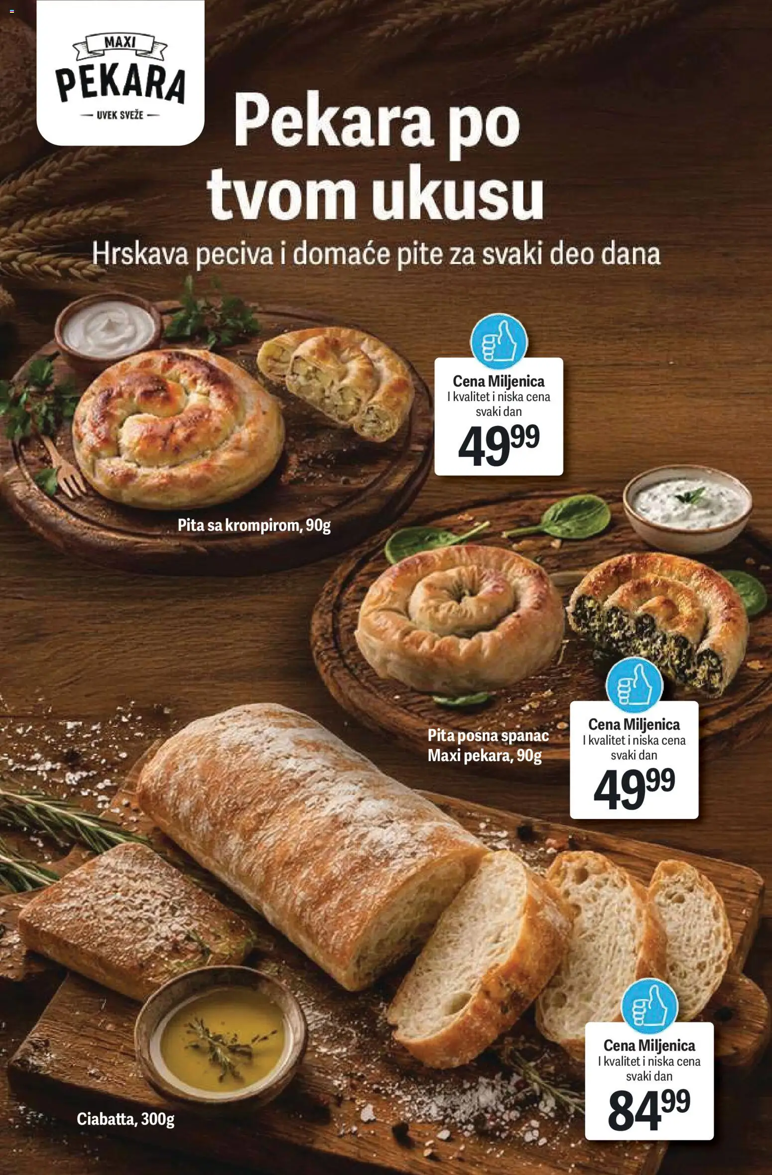Maxi katalog - važi od 06.08.2026 | Strana: 10 | Proizvode: Spanać, Pekara, Pita
