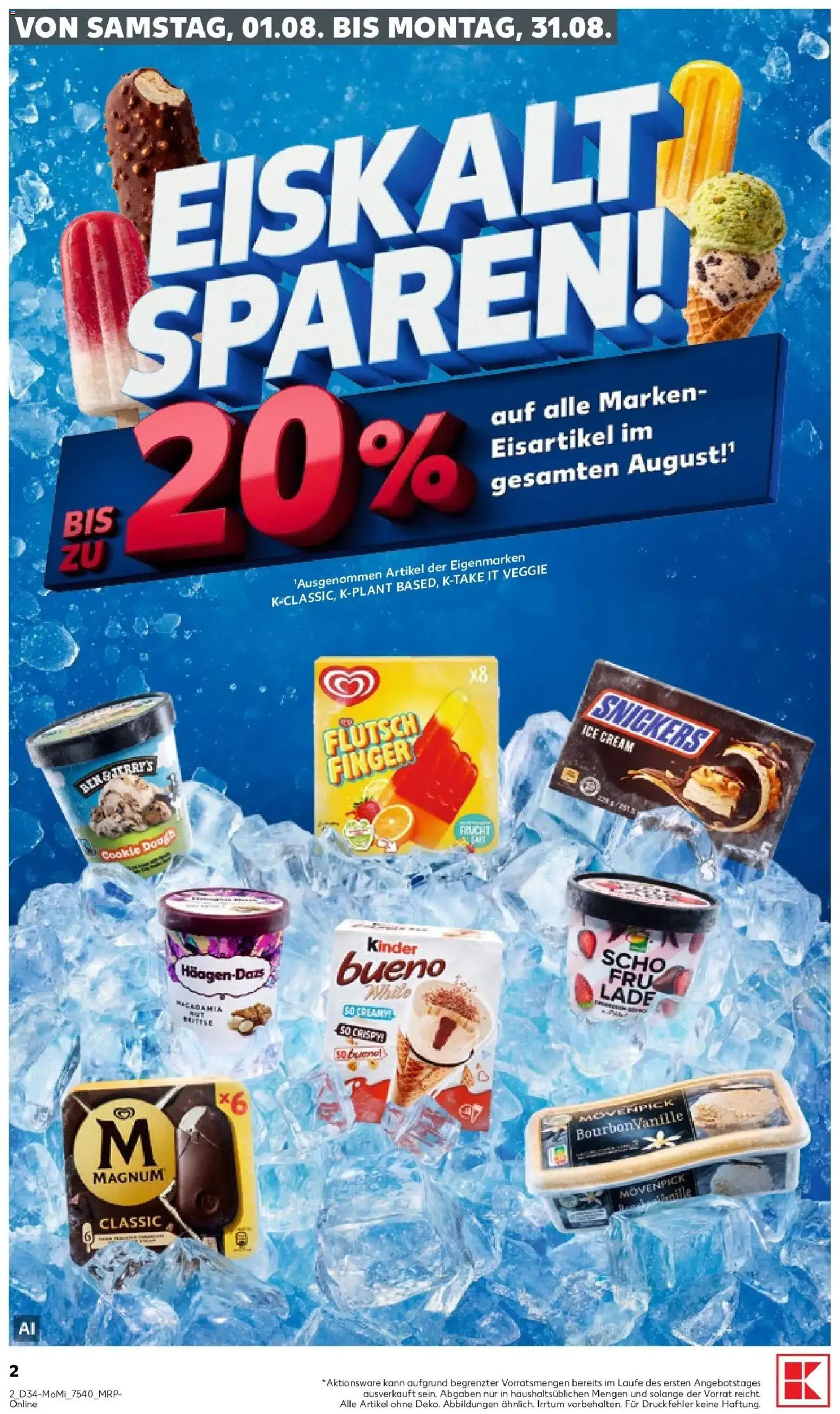 Prospekt Kaufland ab 17.08.2026 » Angebote Online zum Blättern | Seite: 2 | Produkte: Snickers