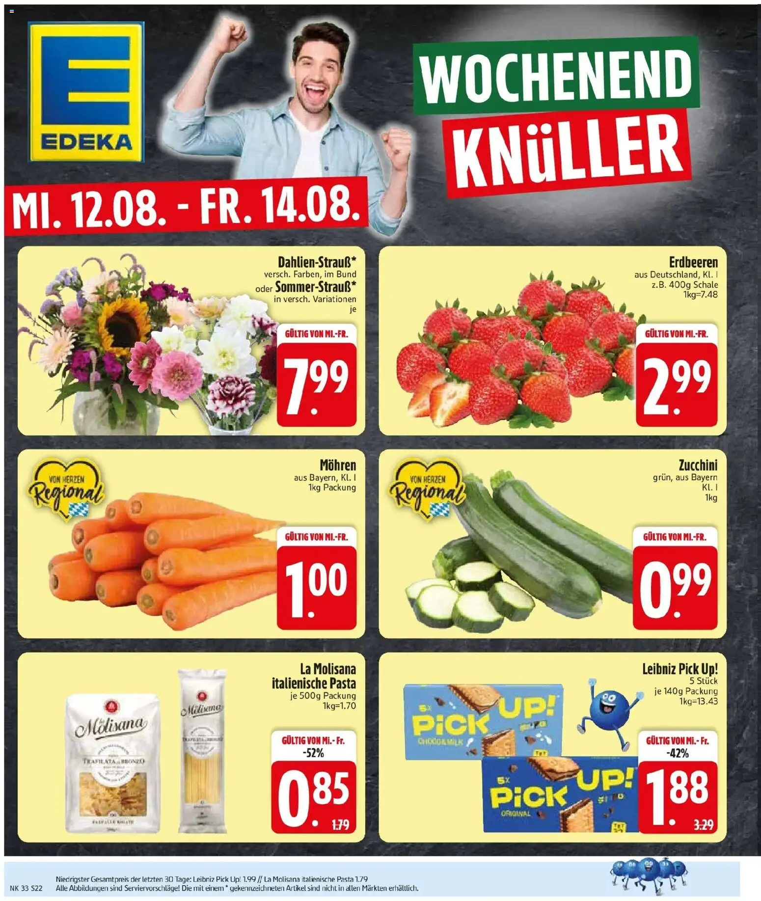Edeka Prospekt Zwiesel (ab 10.08.2026) » Angebote Online | Seite: 26 | Produkte: Mohren, Pasta, Zucchini, Erdbeeren