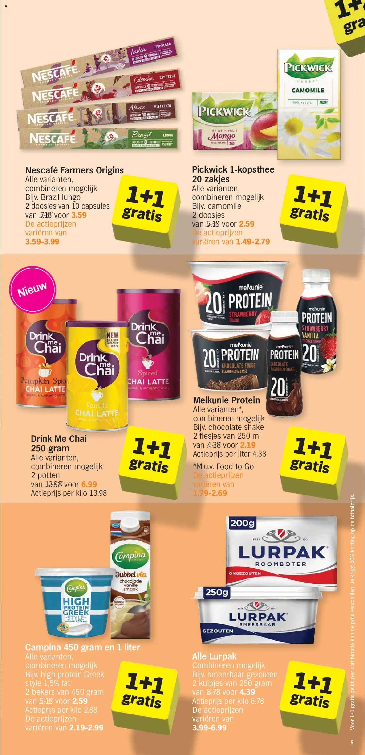 {H1} | Pagina: 9 | Producten: Capsules, Fruit, Chai Latte, Kan