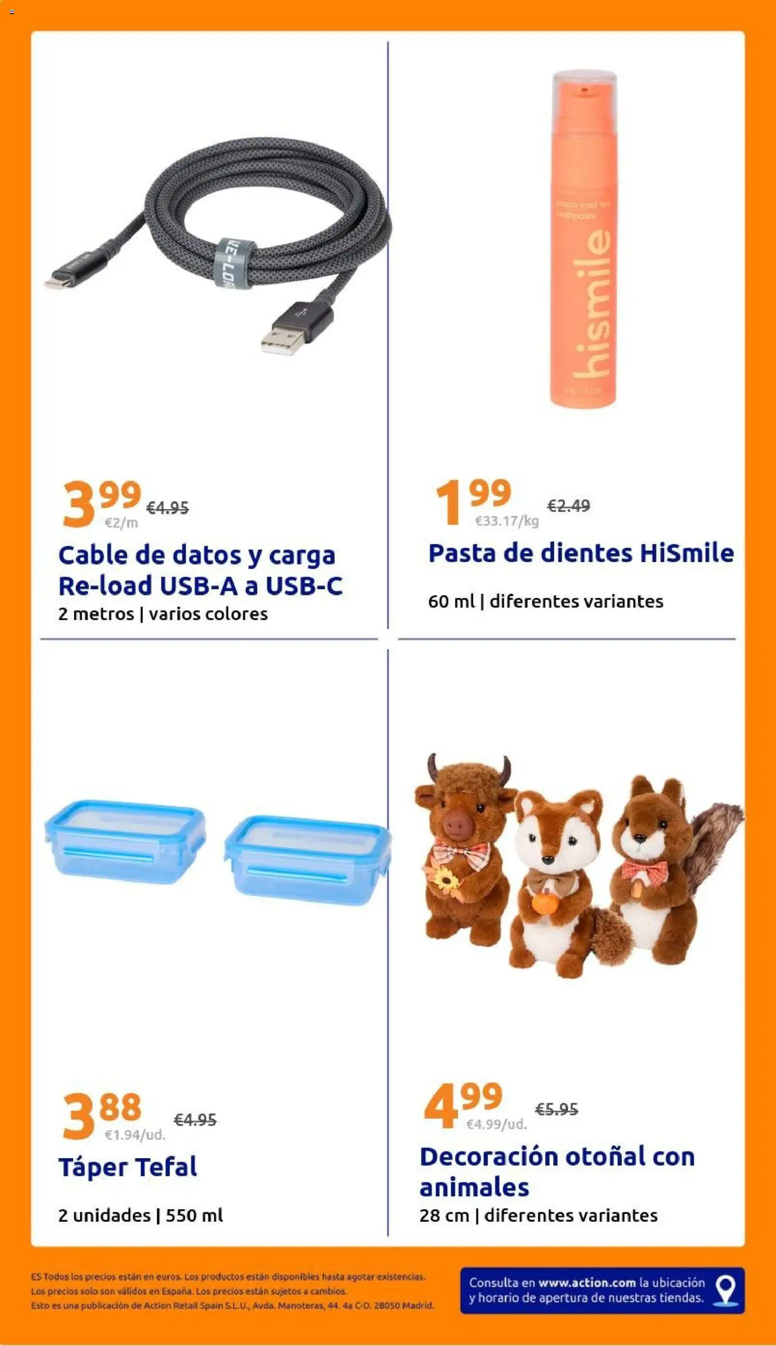 Action folleto │ válido desde el 26/08/2026 | Página: 30 | Productos: Pasta, Cable, Pasta de dientes, Decoración
