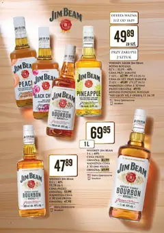 Pogląd oferty "Dino gazetka alkoholowa" - ważna od 18.09.2026 | Strona: 7 | Produkty: Bourbon, Jim Beam