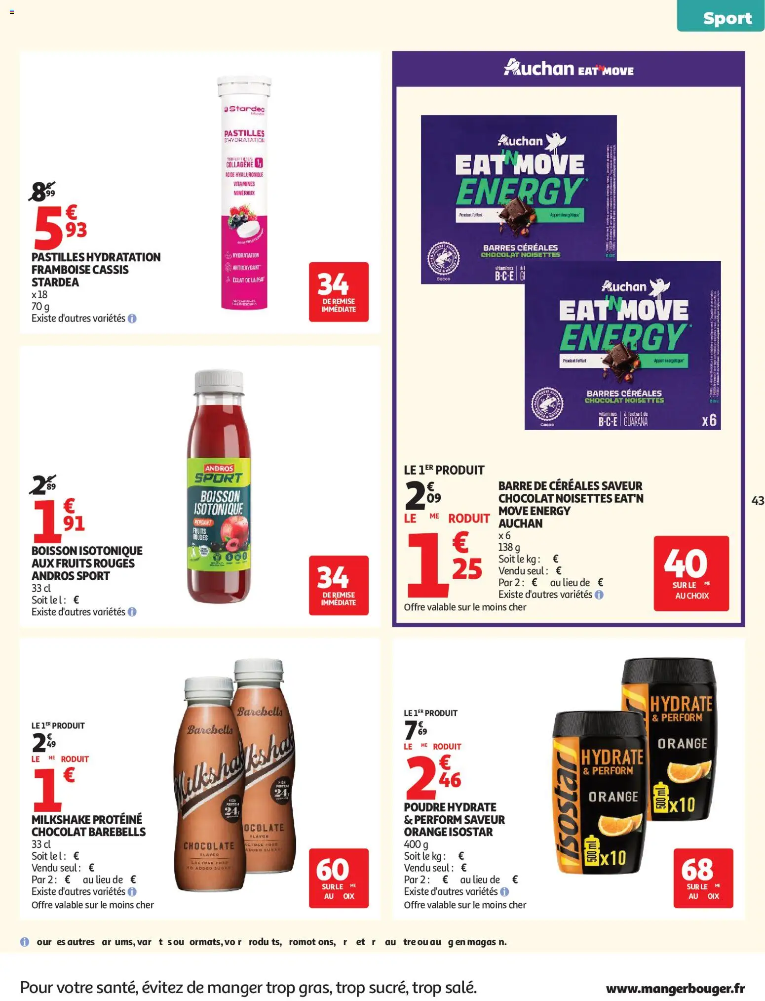 {H1} | Pagina: 45 | Producten: Cassis, Cacao, La, Proteïne