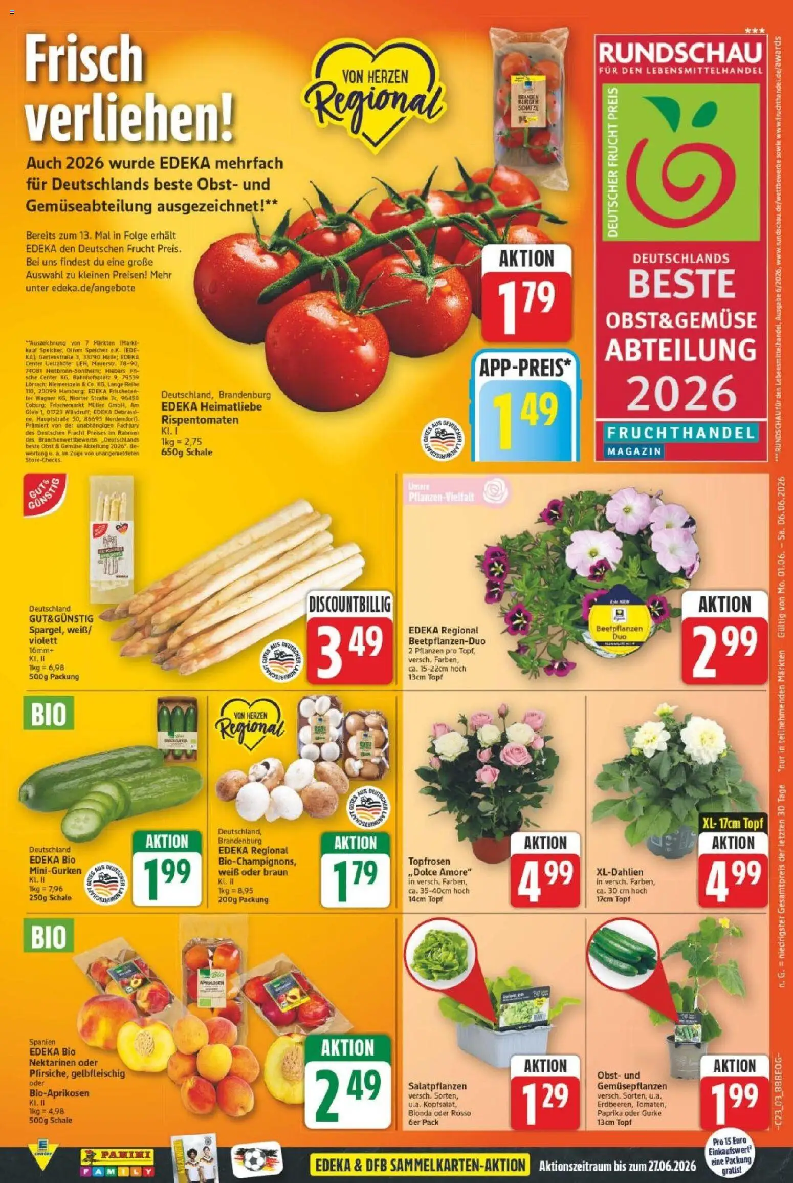 E center Prospekt – gültig ab 01.06.2026 | Seite: 3 | Produkte: Nektarinen, Burger, Paprika, Obst