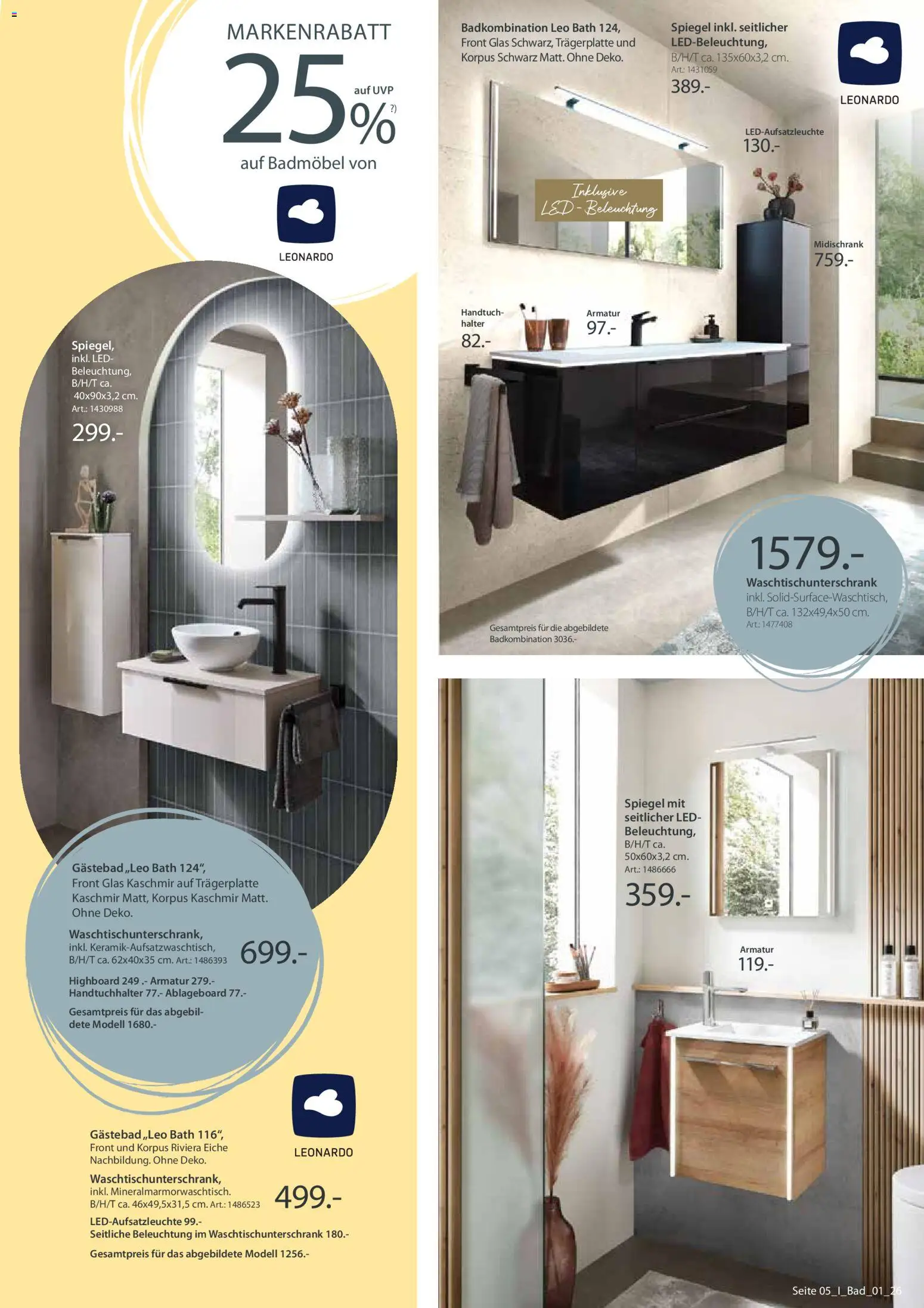 Zurbrüggen Bad neu denken – gültig ab 24.07.2026 | Seite: 3 | Produkte: HIghboard, Spiegel, Handtuchhalter, Armatur