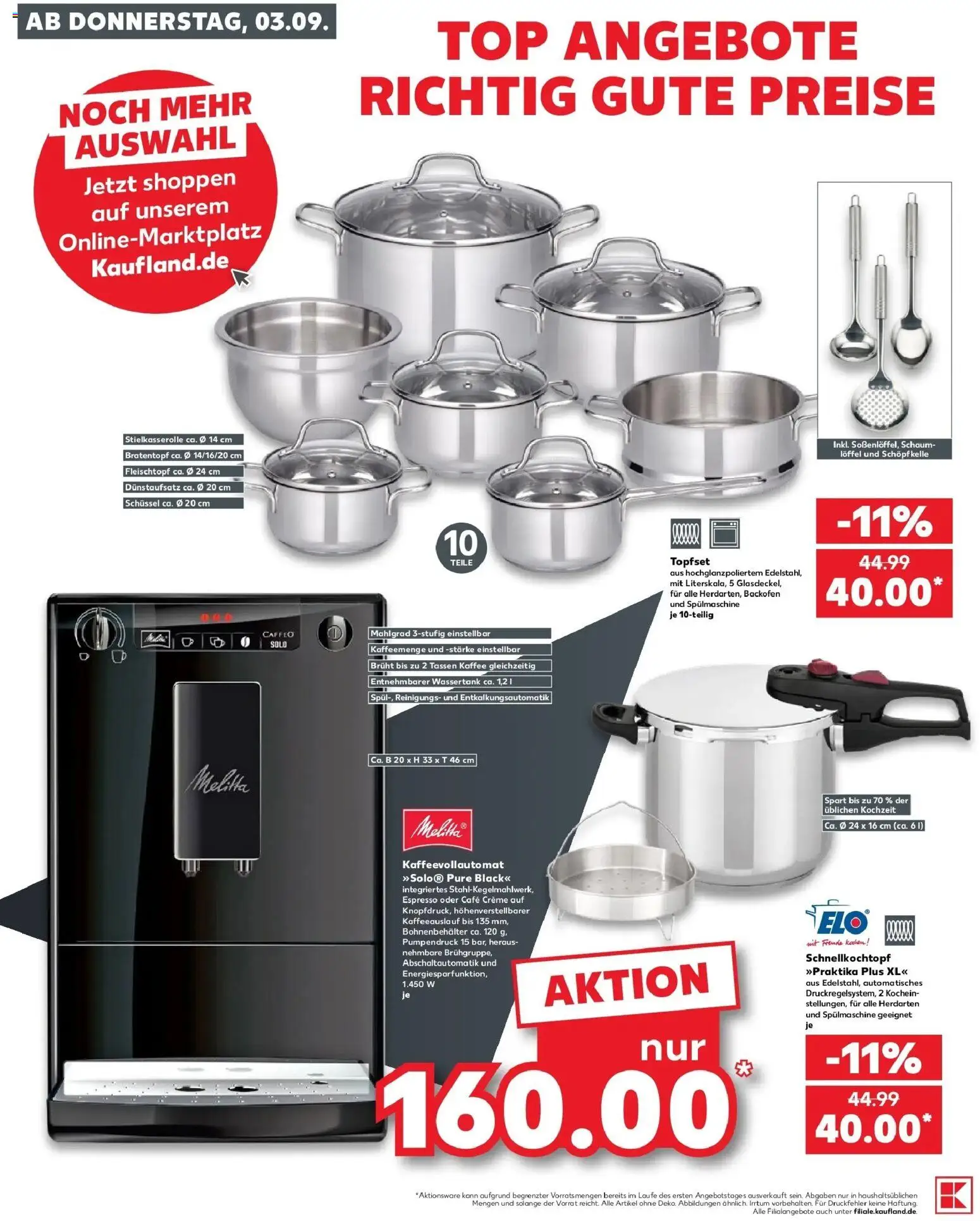 Prospekt Kaufland ab 31.08.2026 » Angebote Online zum Blättern | Seite: 13 | Produkte: Melitta, Kaffee, Creme, Backofen