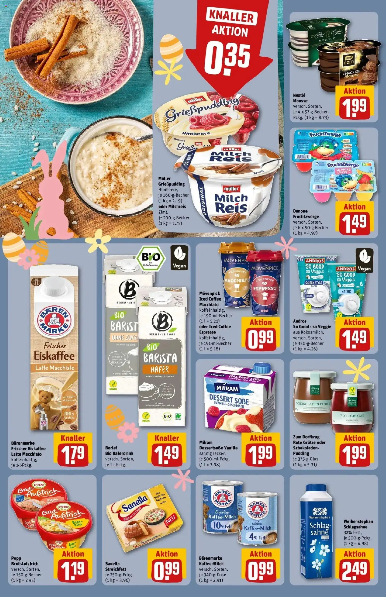 Rewe Prospekt Zülpich	 – gültig ab 23.03.2026 | Seite: 16 | Produkte: Milch, Brot, Sanella, Sahne