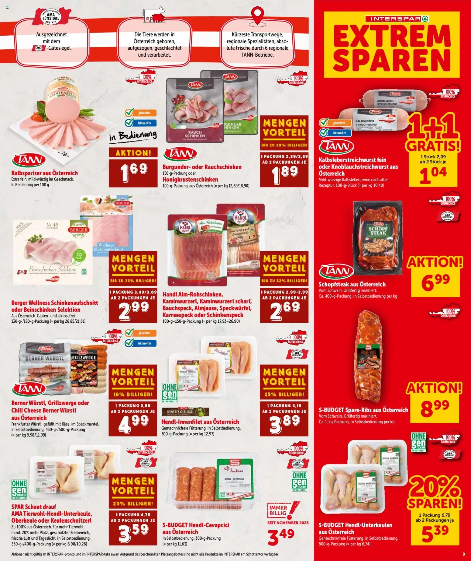 Interspar - Flugblatt gültig ab 13.08.2026 | Seite: 9 | Produkte: Knoblauch, Chili, Schinken