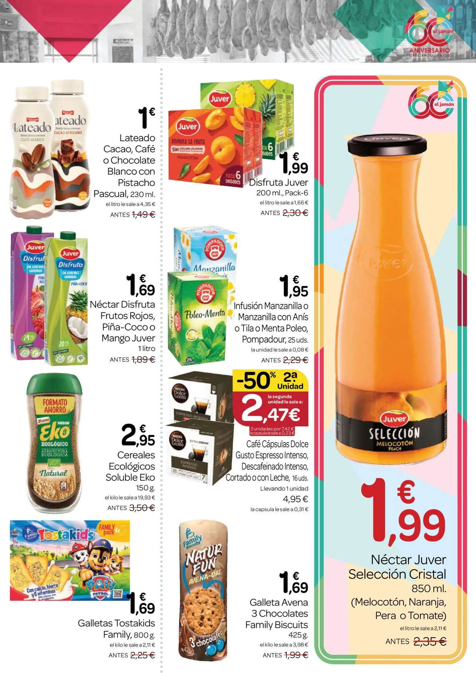 Supermercados El Jamón folleto │ válido desde el 23.04.2026 | Página: 19 | Productos: Chocolate, Galletas, Ρούτερ, Néctar