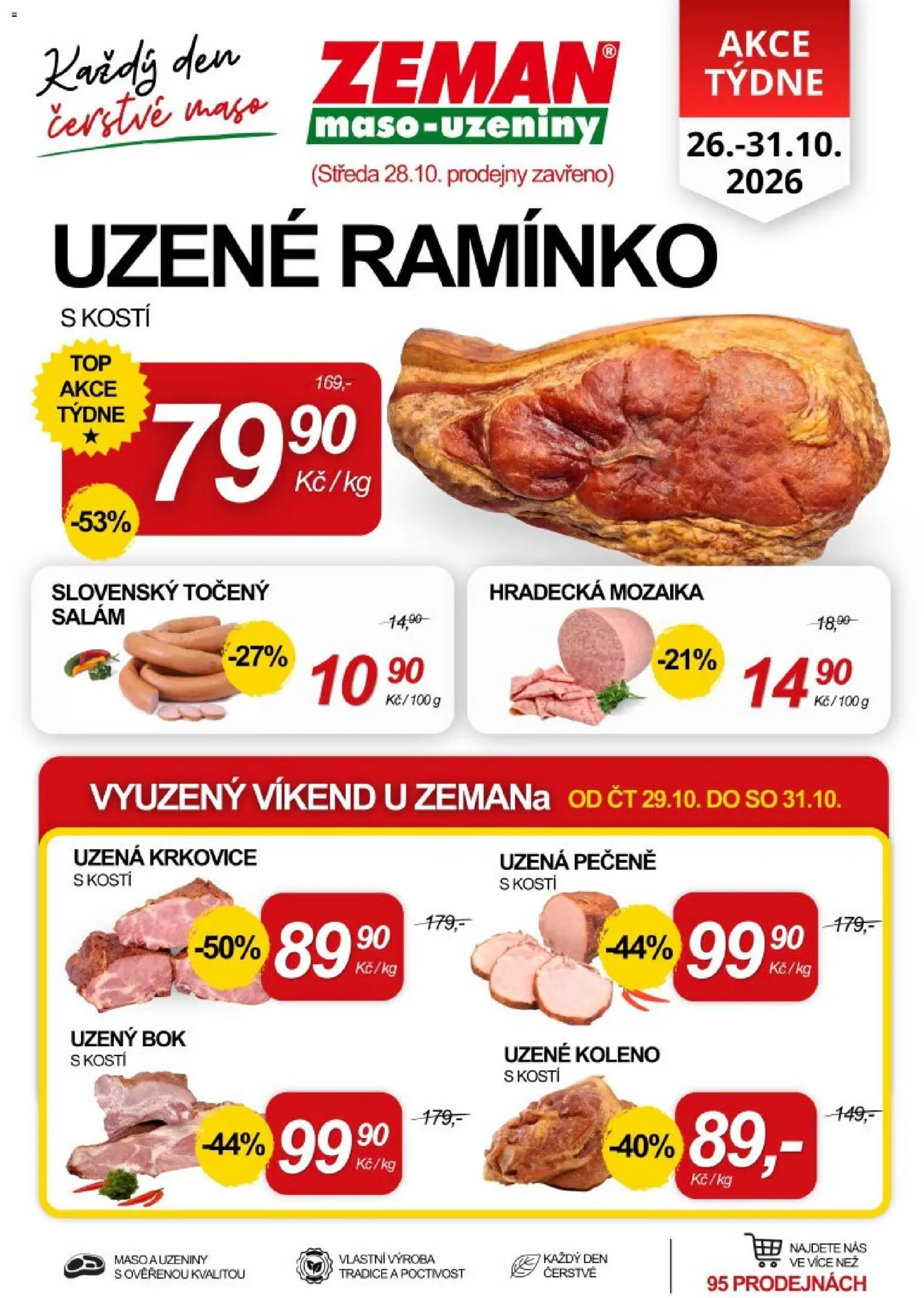 Prodejny Zeman aktuální leták od 26.10.2026 | Strana: 1