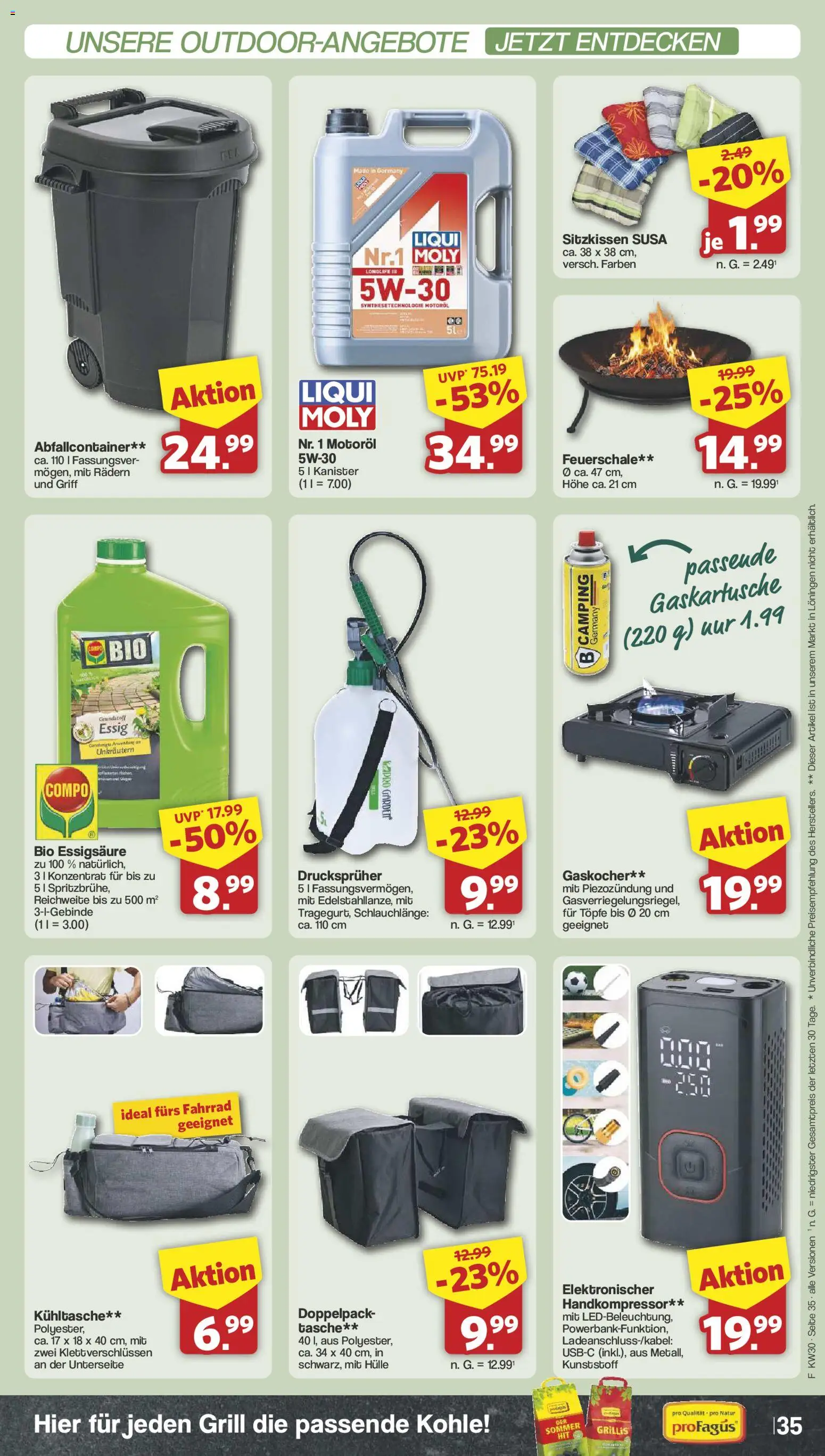 Famila Nordwest Prospekt – gültig ab 20.07.2026 | Seite: 37 | Produkte: Hülle, Tasche, Grill, Essig