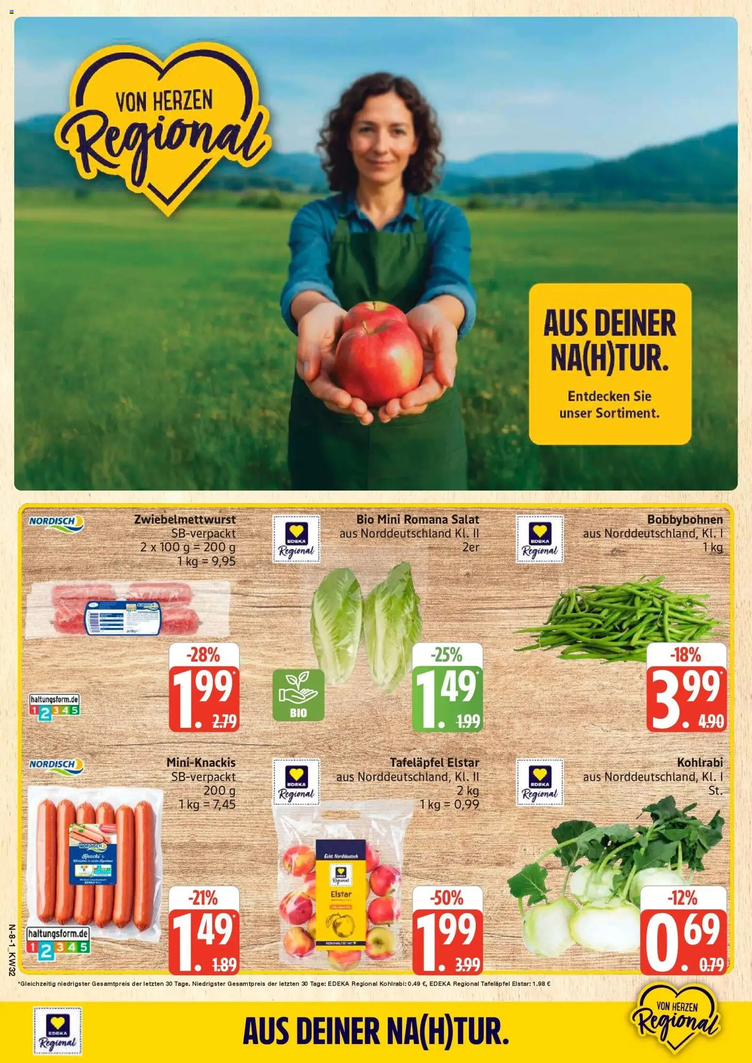 Marktkauf Prospekt Buxtehude (ab 03.08.2026) » Angebote online | Seite: 8 | Produkte: Kohlrabi, Salat