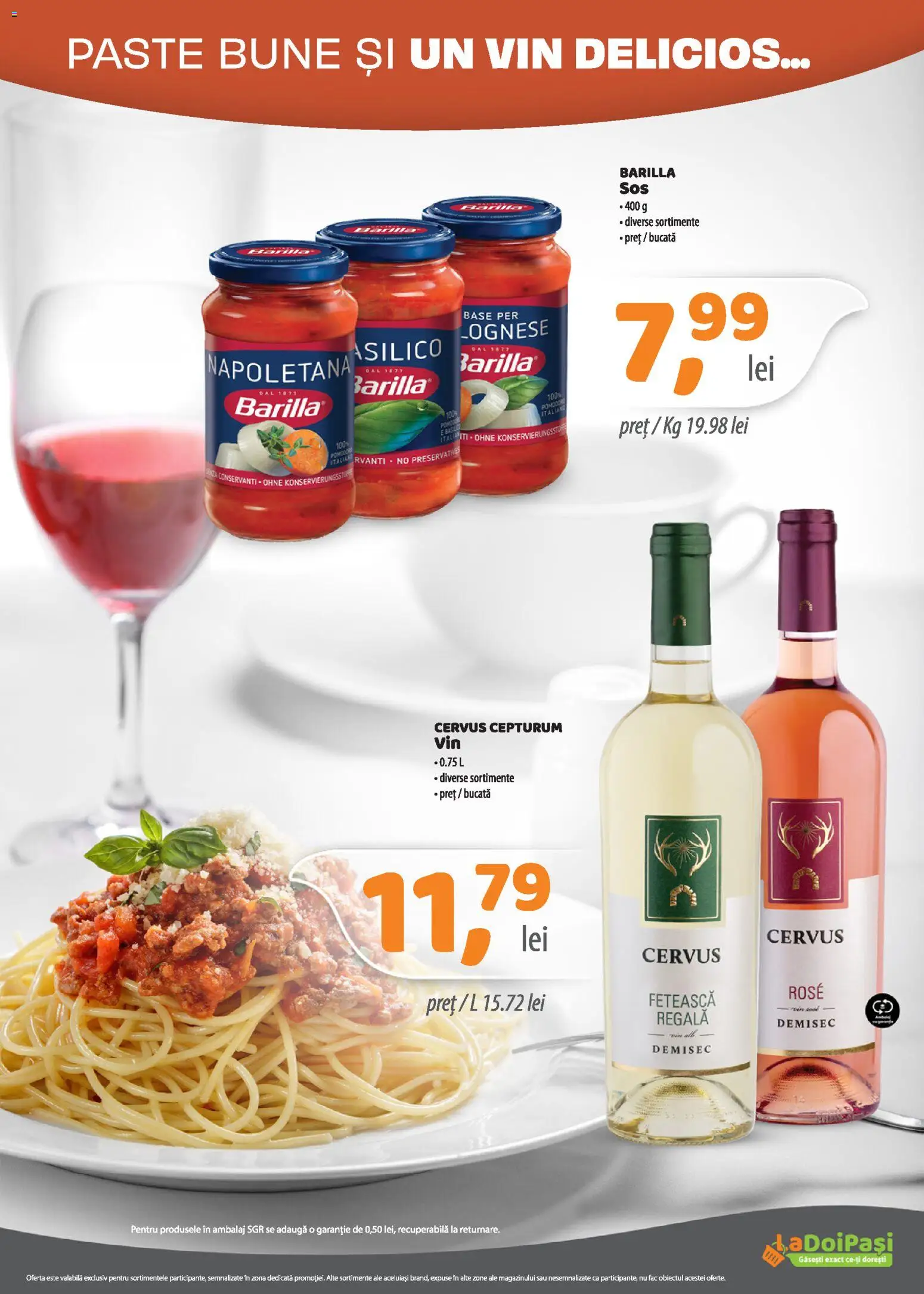 Noul catalog LaDoiPași – valabil de la 01.09.2026 | Pagină: 4 | Produse: Barilla, Vin, Paste