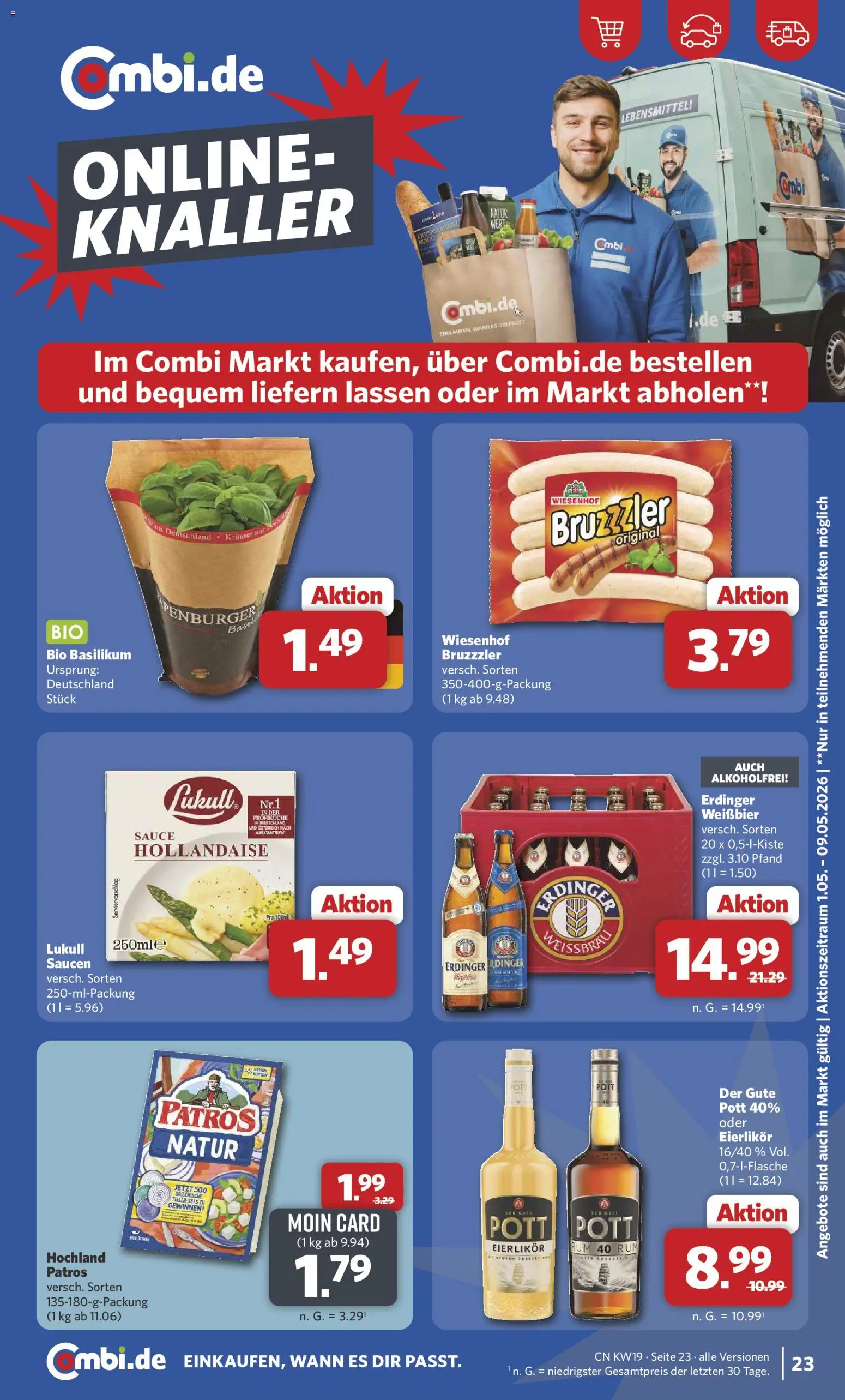 Combi Prospekt 	 – gültig ab 04.05.2026 | Seite: 23 | Produkte: Erdinger, Weißbier, Rum, Patros