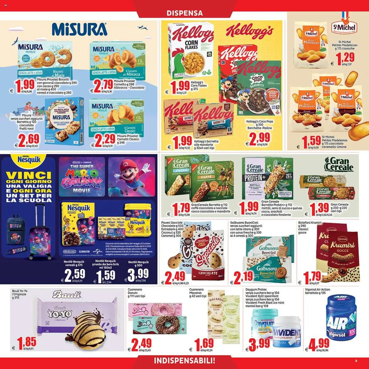 Volantino Elite Supermercati del 21/08/2026 | Pagina: 5 | Prodotti: Valigia, Zucca, The, Arachidi