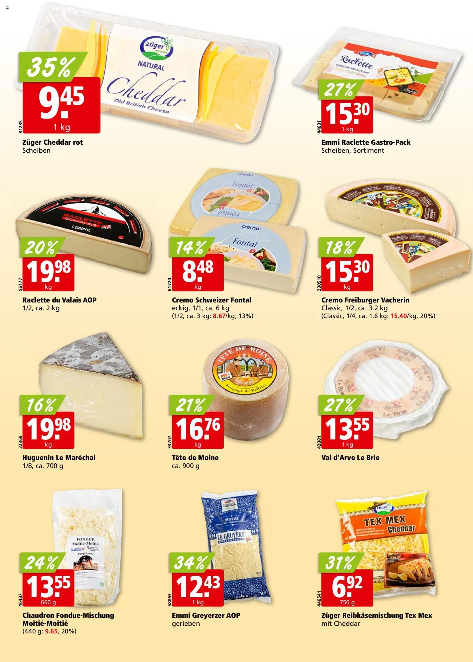 Aligro aktionen Chavannes, Matran, Genf, Sitten – gültig ab 02.11.2026 | Seite: 16 | Produkte: Raclette, Fondue