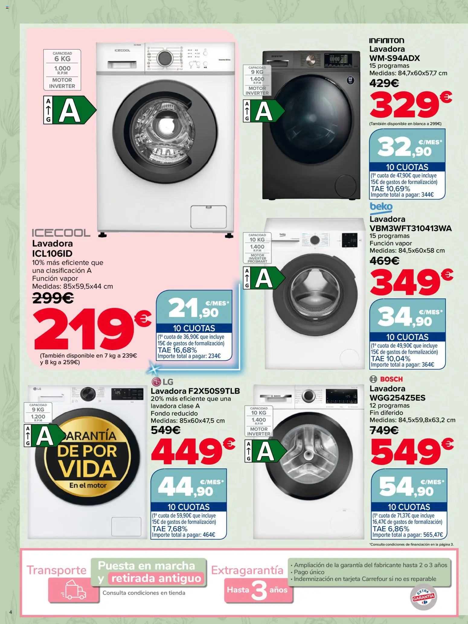 Carrefour Casa Equipada │ válido desde el 16/07/2026 | Página: 4 | Productos: Lavadora