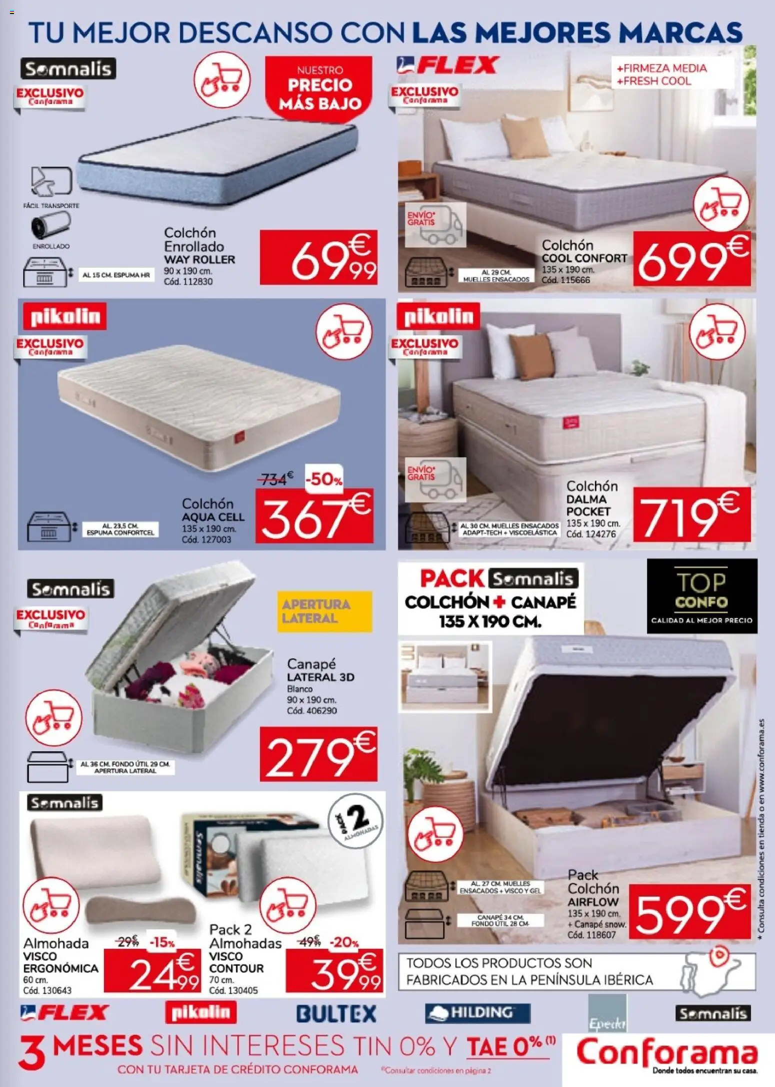 Conforama Practica Sofing │ válido desde el 26.05.2026 | Página: 13 | Productos: Colchon, Almohada