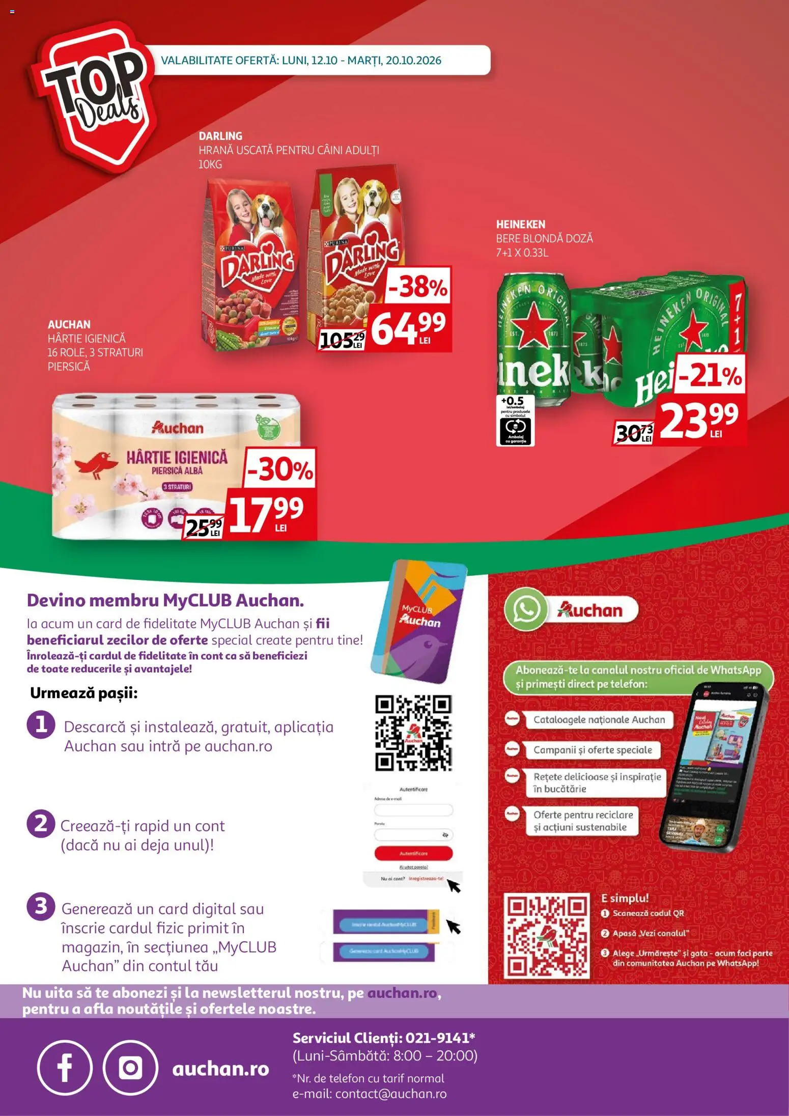 Noul catalog Auchan – valabil de la 12.10.2026 | Pagină: 32 | Produse: Piersică, Telefon, Alba, Bucătărie