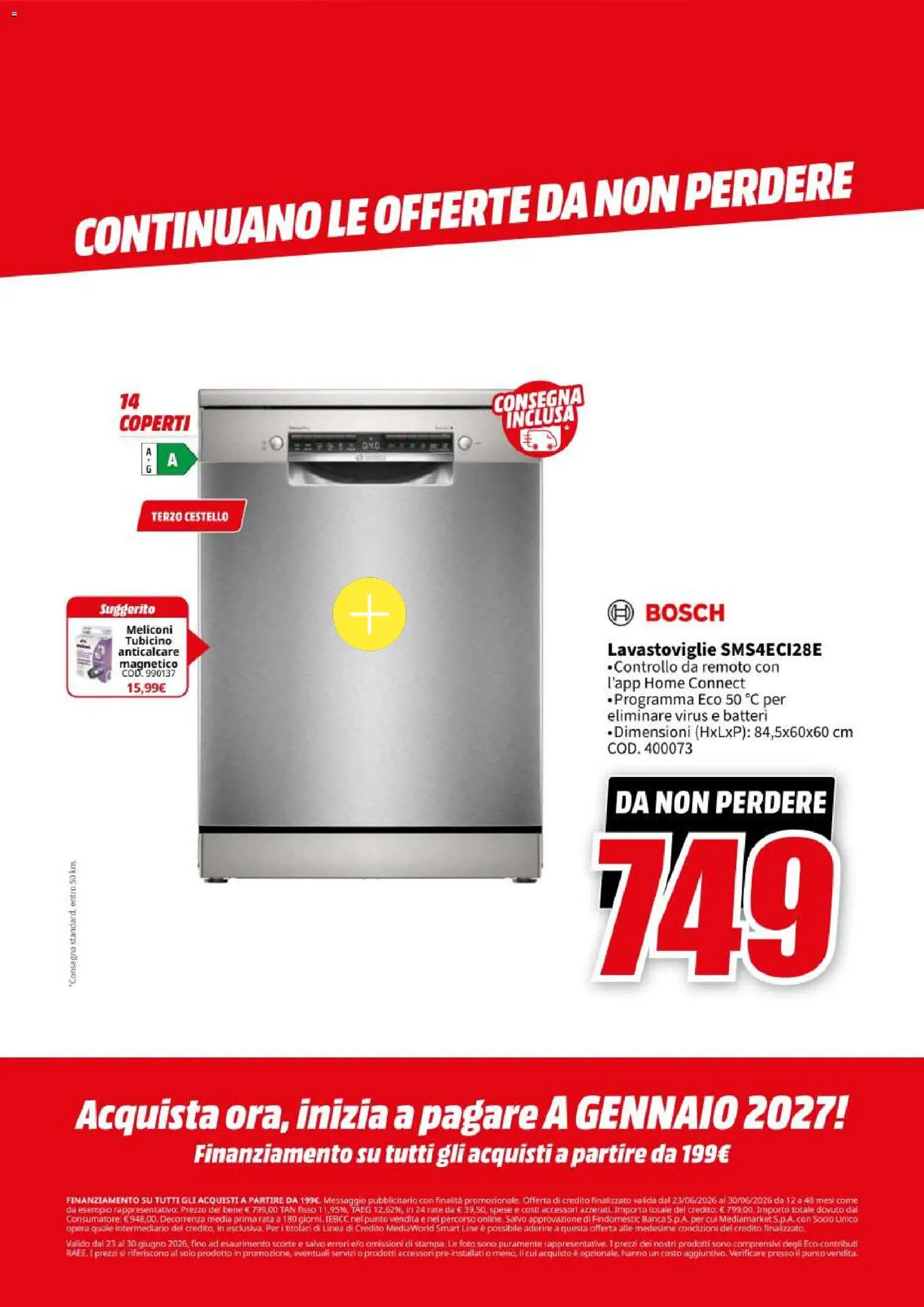 Volantino Media World del 23/06/2026 | Pagina: 67 | Prodotti: Anticalcare, Lavastoviglie