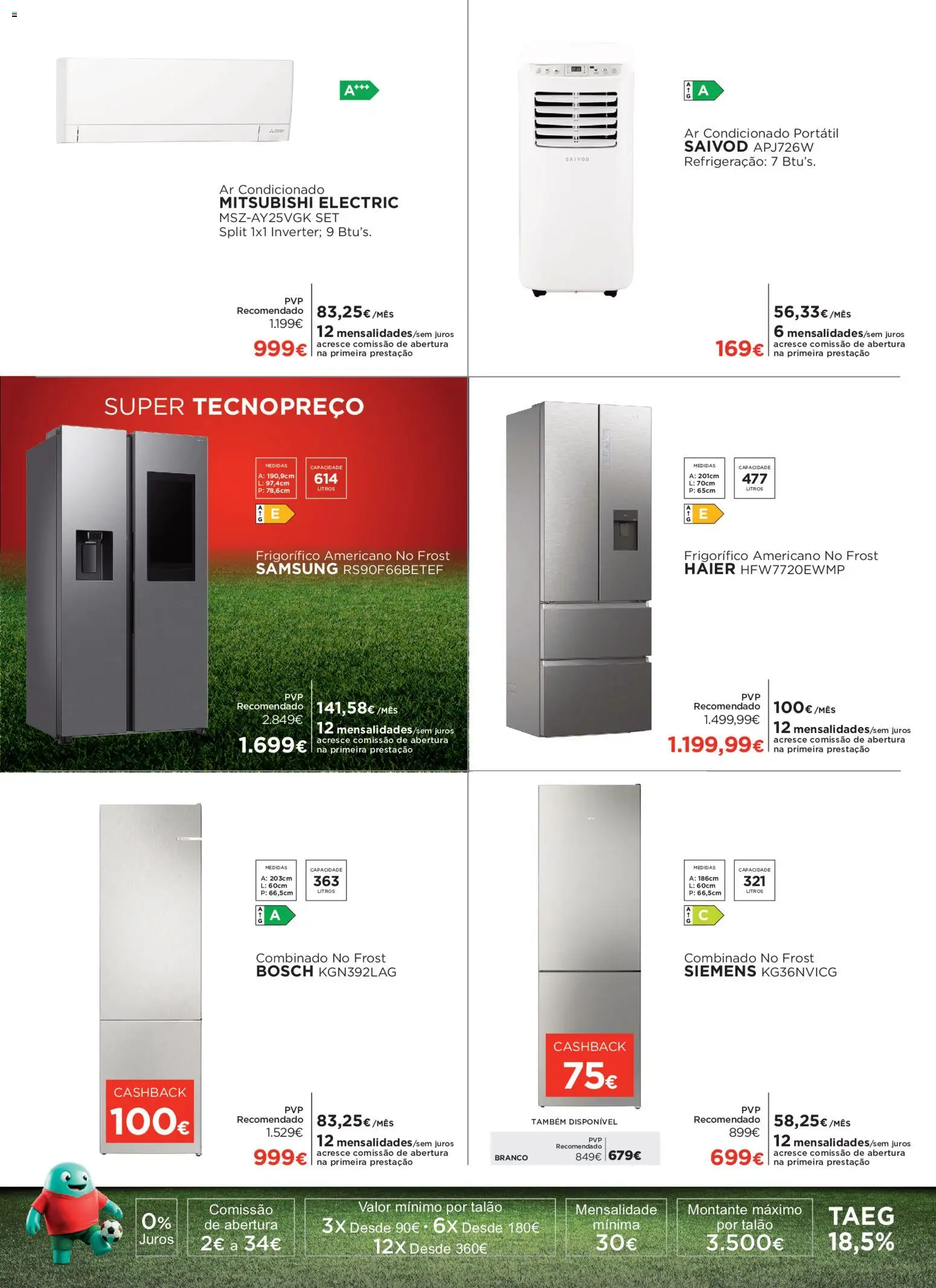 El Corte Ingles Promoção │ válido de 17/07/2026 | Página: 10 | Produtos: Frigorífico, Ar condicionado
