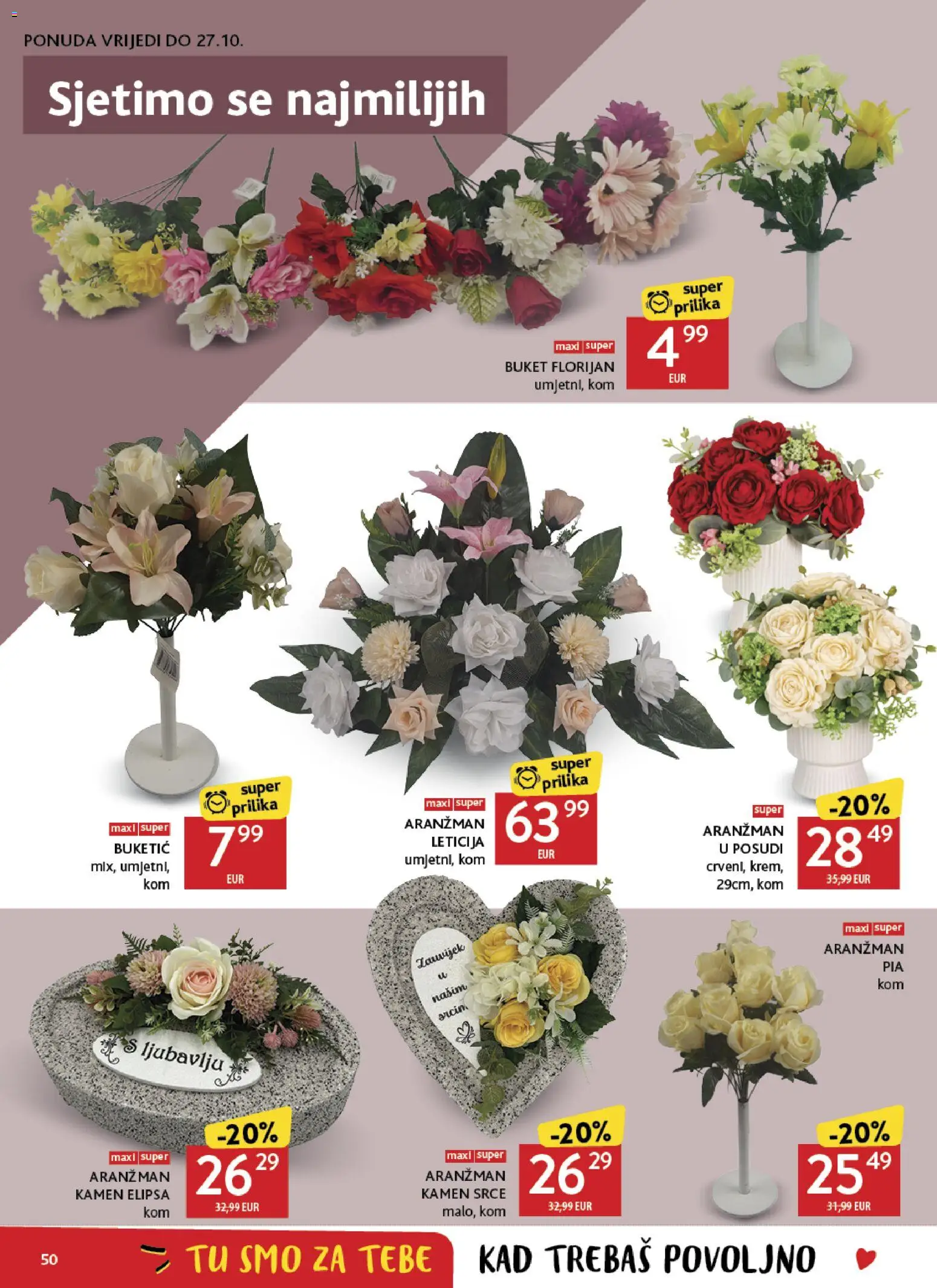 Konzum katalog | vrijedi od 14.10.2026 | Stranica: 50 | Proizvodi: Buket