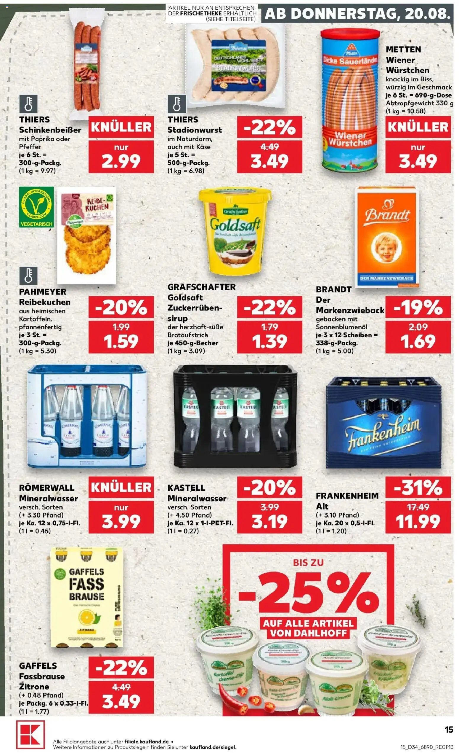 Prospekt Kaufland ab 17.08.2026 » Angebote Online zum Blättern | Seite: 26 | Produkte: Käse, Sirup, Pfeffer, Kuchen