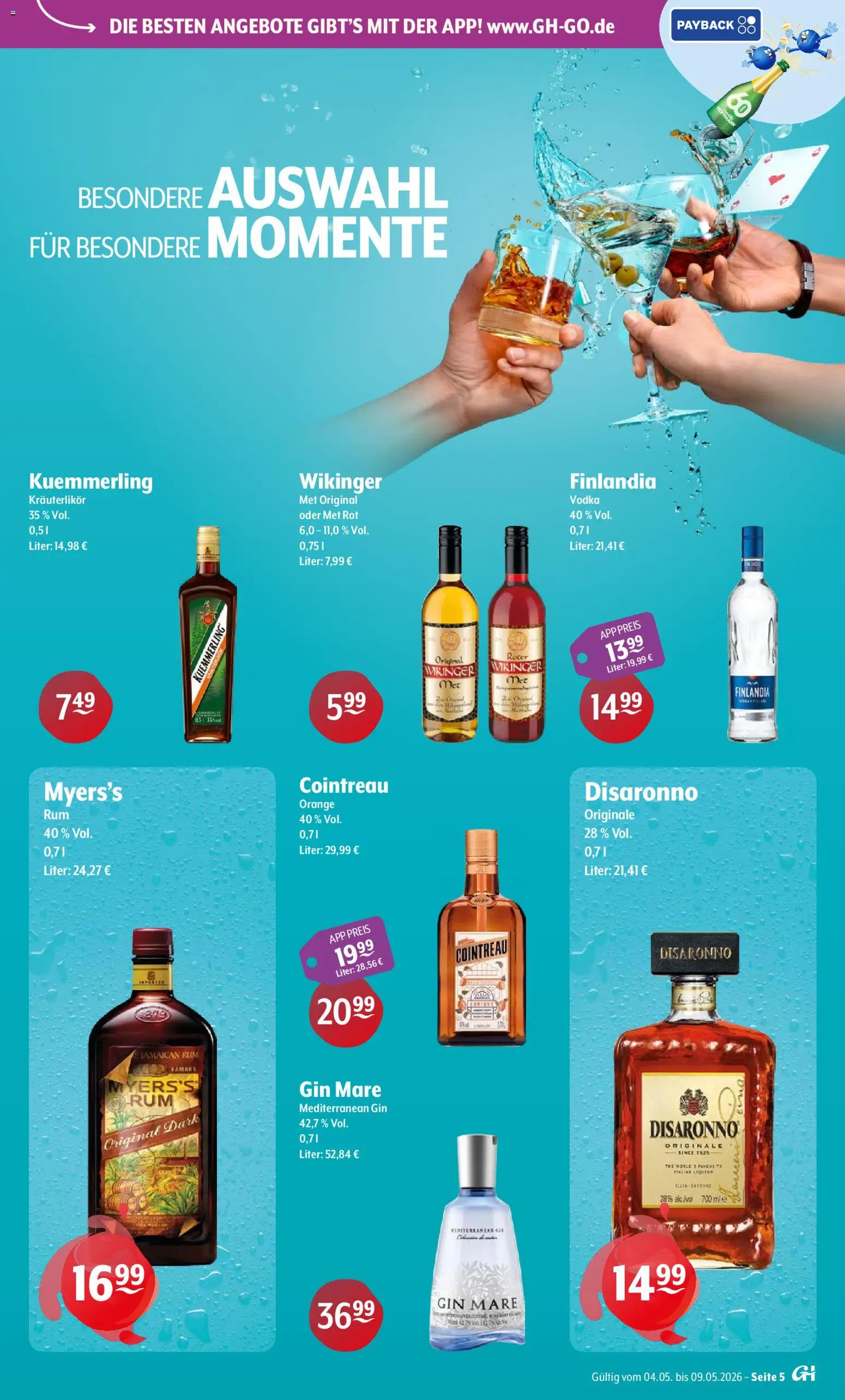 Getränke Hoffmann - Berlin – gültig ab 04.05.2026 | Seite: 5 | Produkte: Rum, Kuemmerling, Vodka, Gin