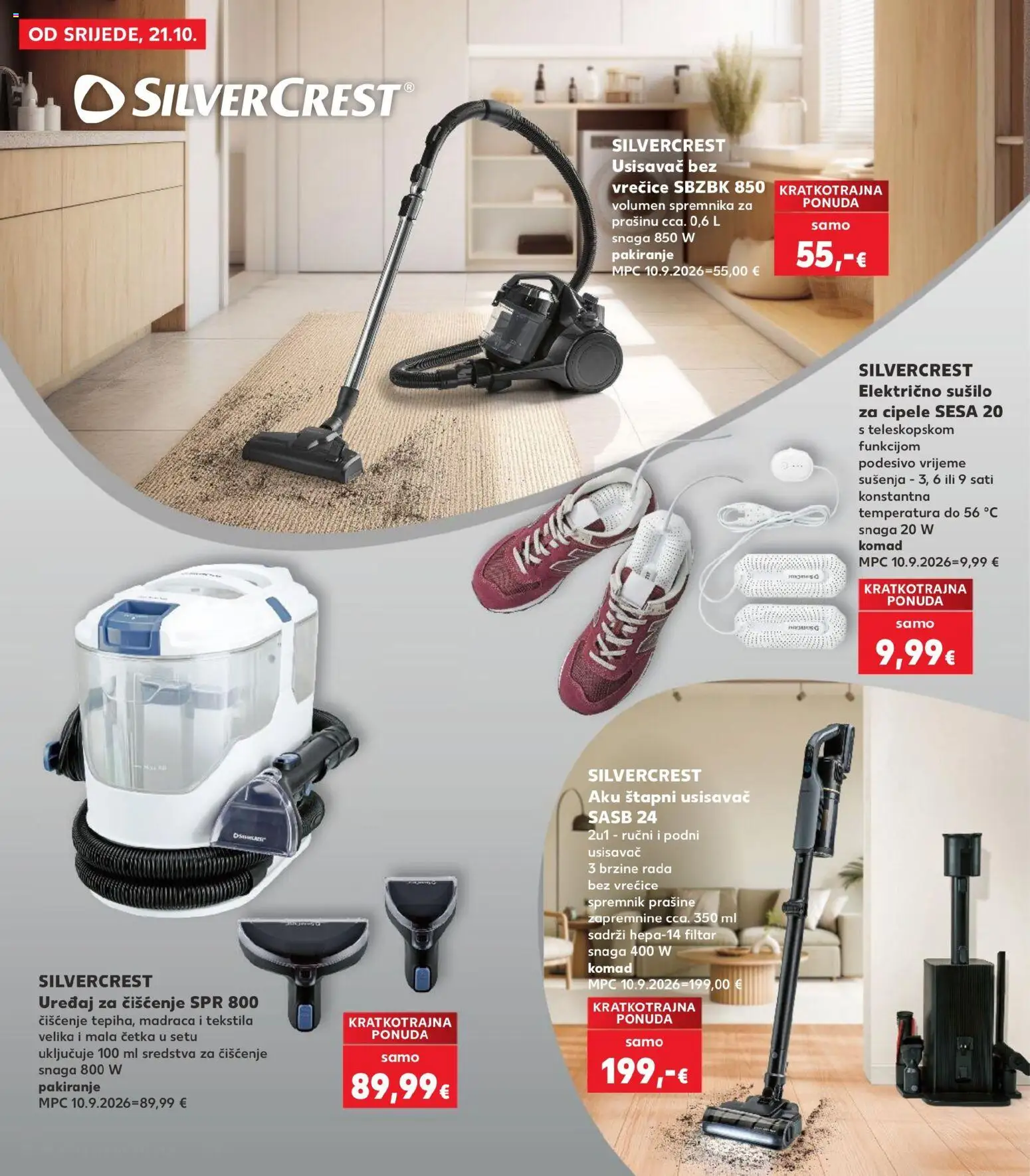 Kaufland katalog | vrijedi od 21.10.2026 | Stranica: 32 | Proizvodi: Usisavač, Usisavač bez vrećice, Četka, Sredstva za čiščenje