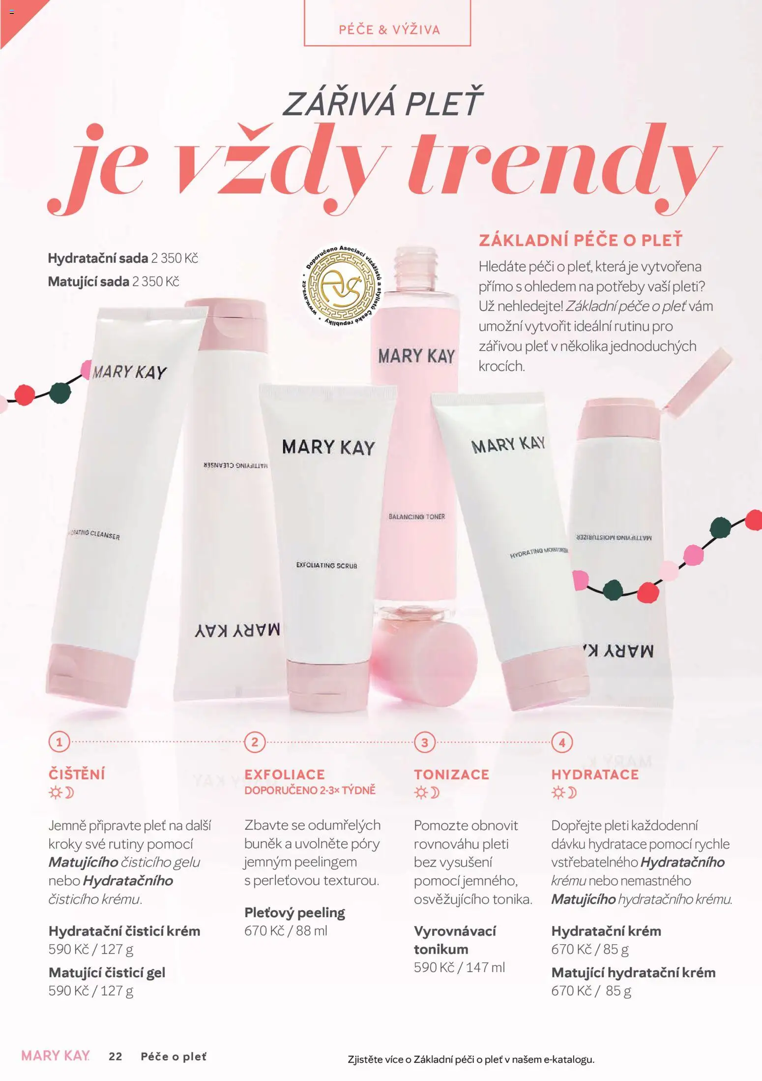 Mary Kay kniha o kráse od 30.09.2026 | Strana: 22 | Produkty: Krém, Hydratační krém, Toner, Peeling