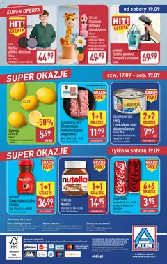 Náhled letáku Aldi Polsko leták od 14.09.2026 | Strana: 50 | Produkty: Nescafé, Karty, Nutella