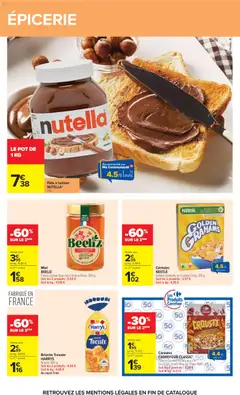 Carrefour - Prévisualisation de Pâte à tartiner NUTELLA®, Pâte à tartiner NUTELLA® 1 kg. valide à partir de 07/07/2026 | Page: 56