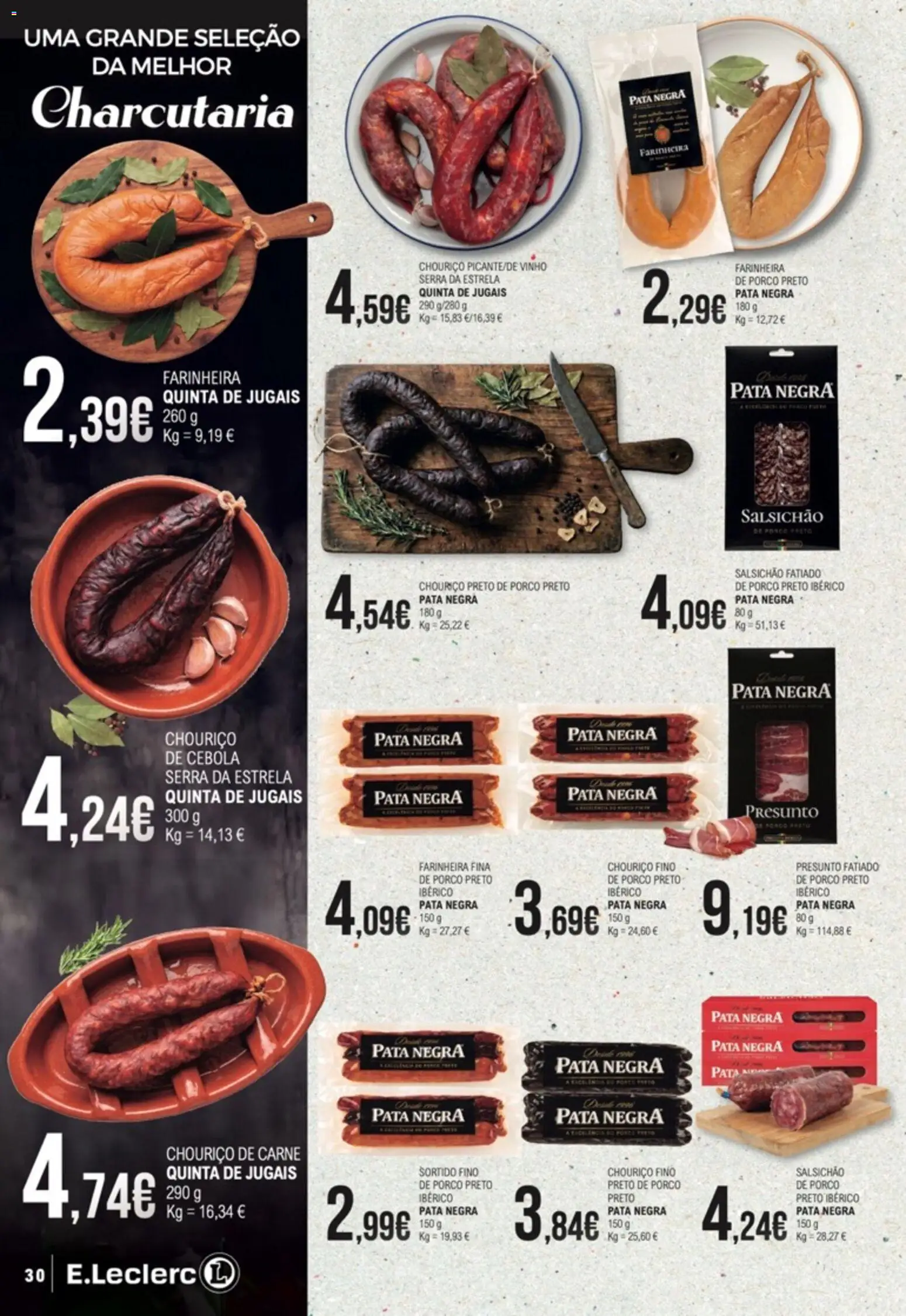 E.Leclerc folheto Feira dos Vinhos │ válido de 01/10/2026 | Página: 30 | Produtos: Cebola, Presunto, Vinho, Chouriço