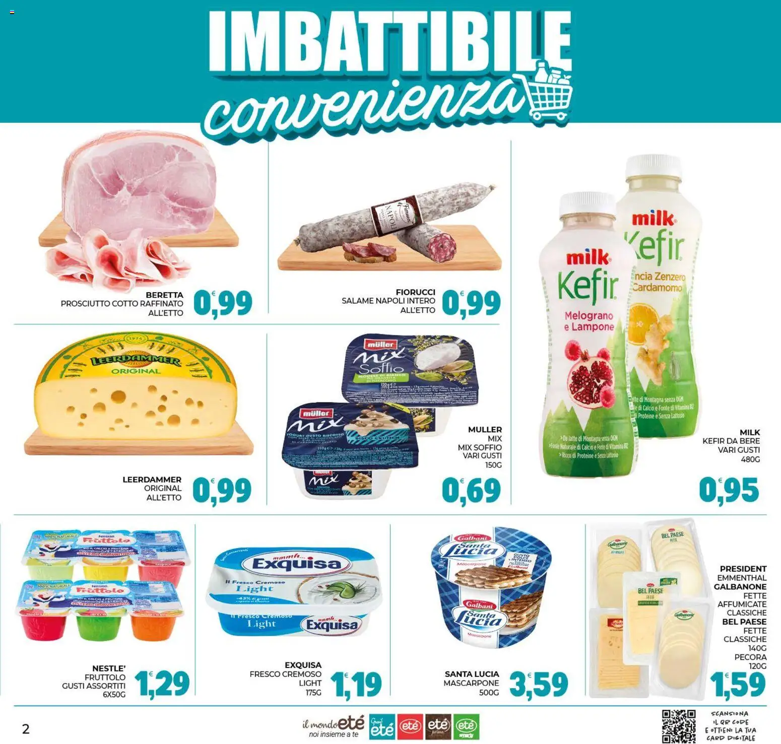 Volantino Eté del 07/08/2026 | Pagina: 2 | Prodotti: Tè, Latte, Lampone, Mascarpone