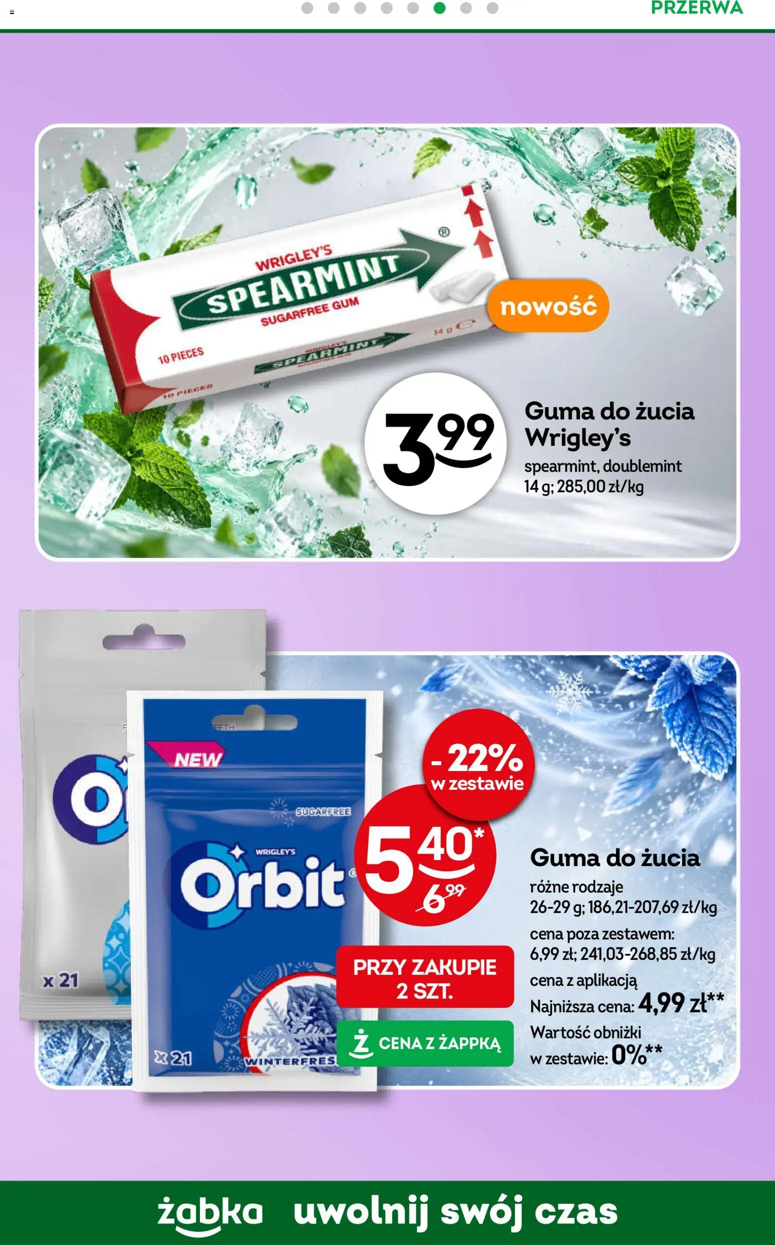 Żabka gazetka od 21.10.2026 | Strona: 51 | Produkty: Guma do żucia