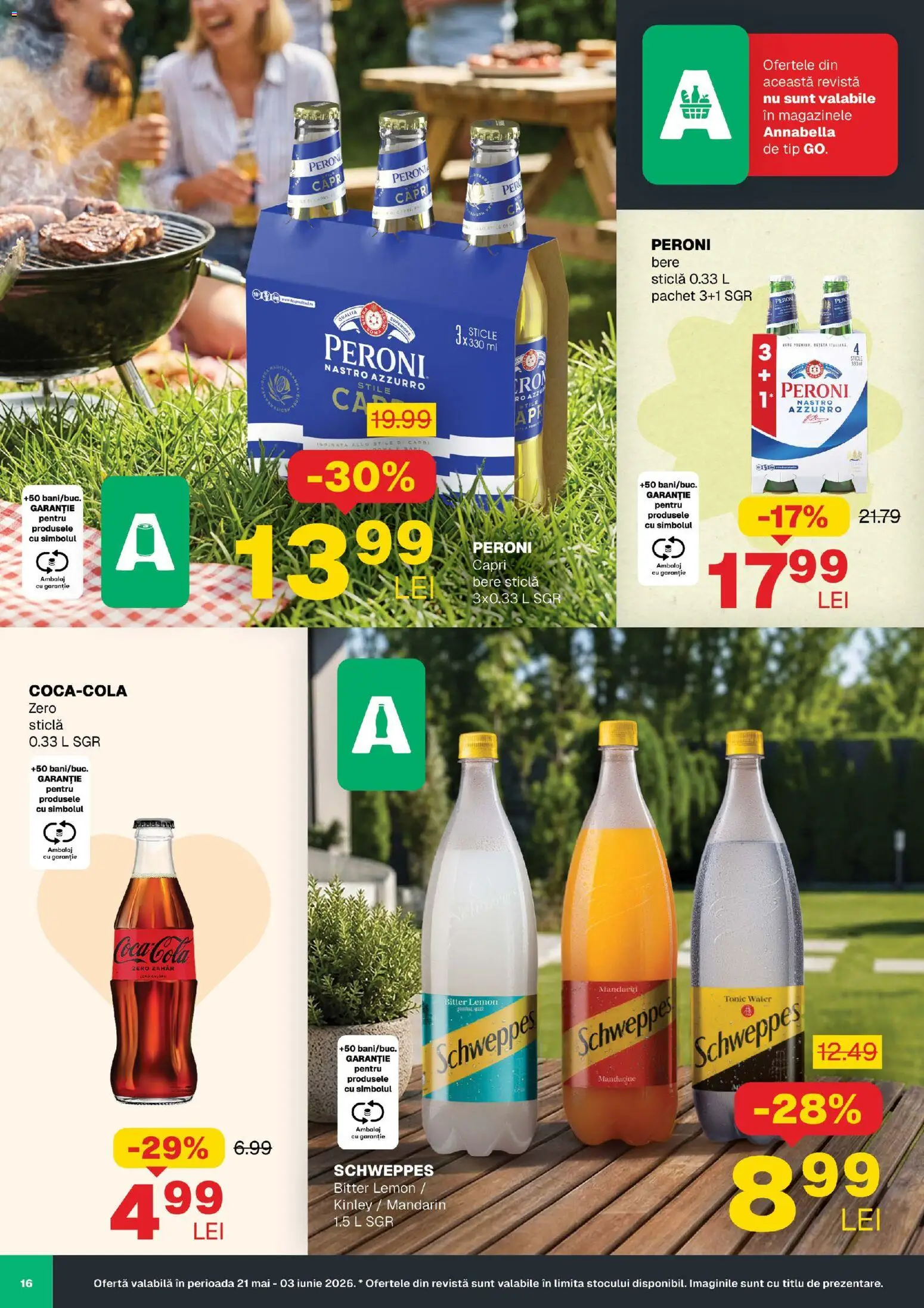 Noul catalog Annabella – valabil de la 21.05.2026 | Pagină: 16 | Produse: Amerikan servis, Bere, Mandarine, Zahăr
