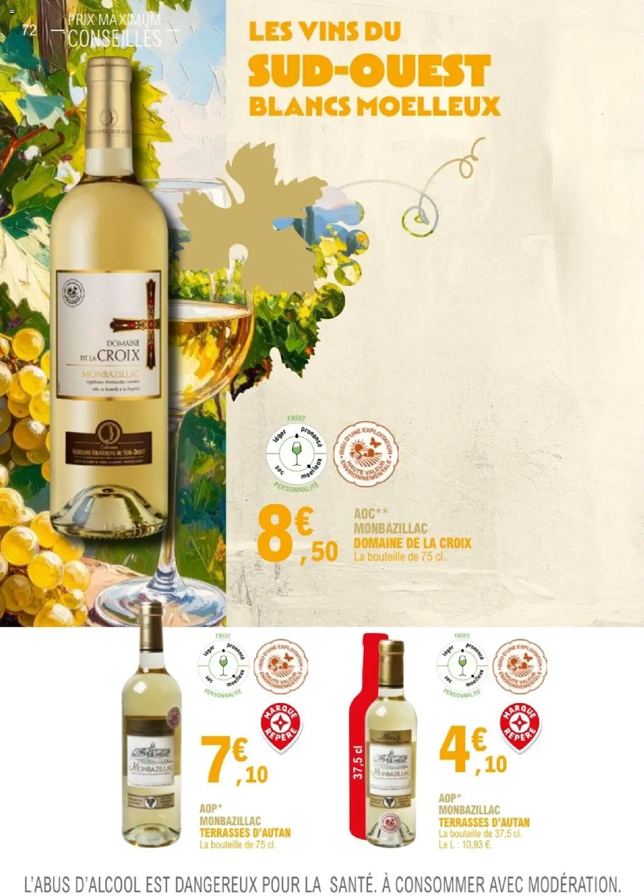 {H1} | Page: 72 | Produits: Bouteille, Monbazillac