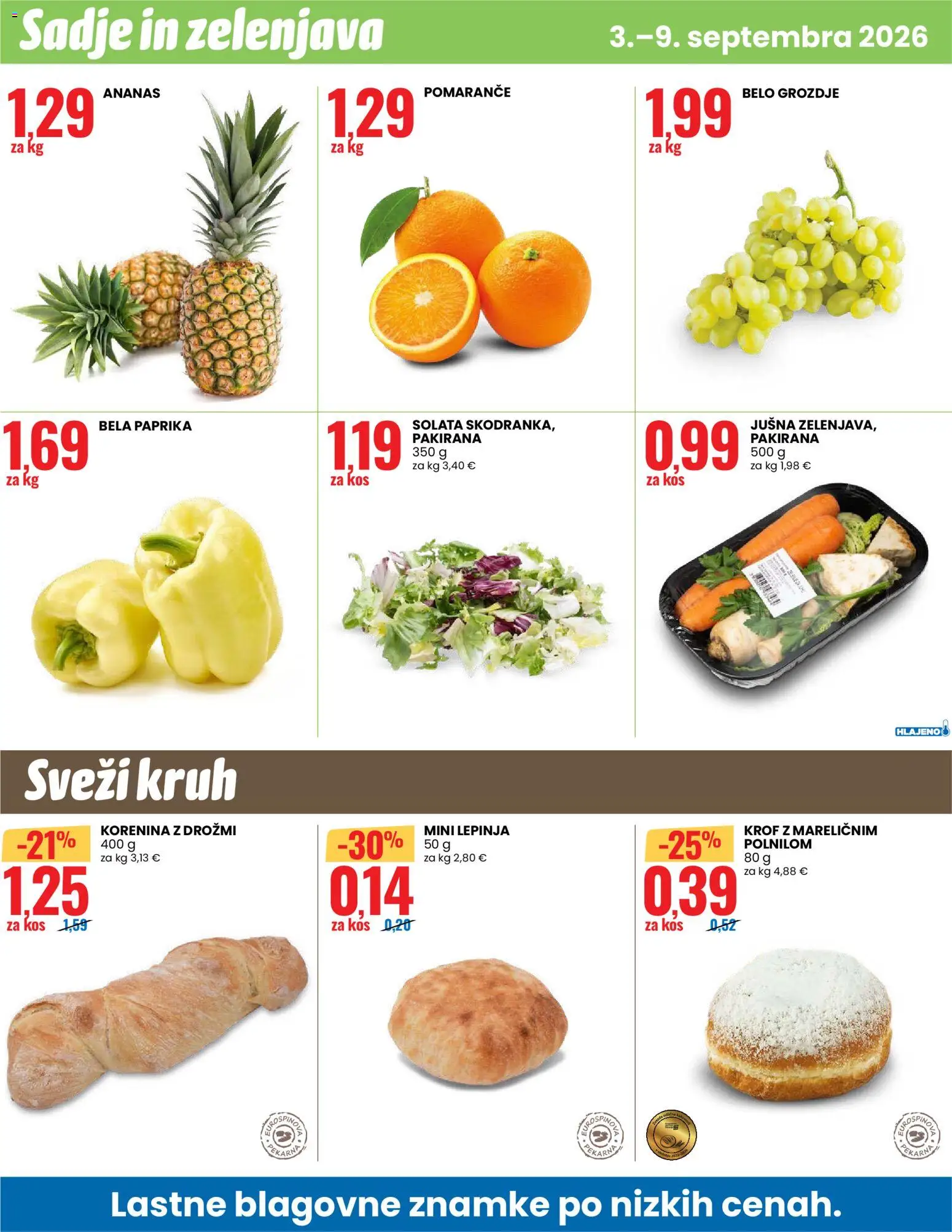 Novi Eurospin katalog ponudbe – veljaven od 03.09.2026 | Stran: 12 | Izdelki: Paprika, Pomarance, Solata, Zelenjava