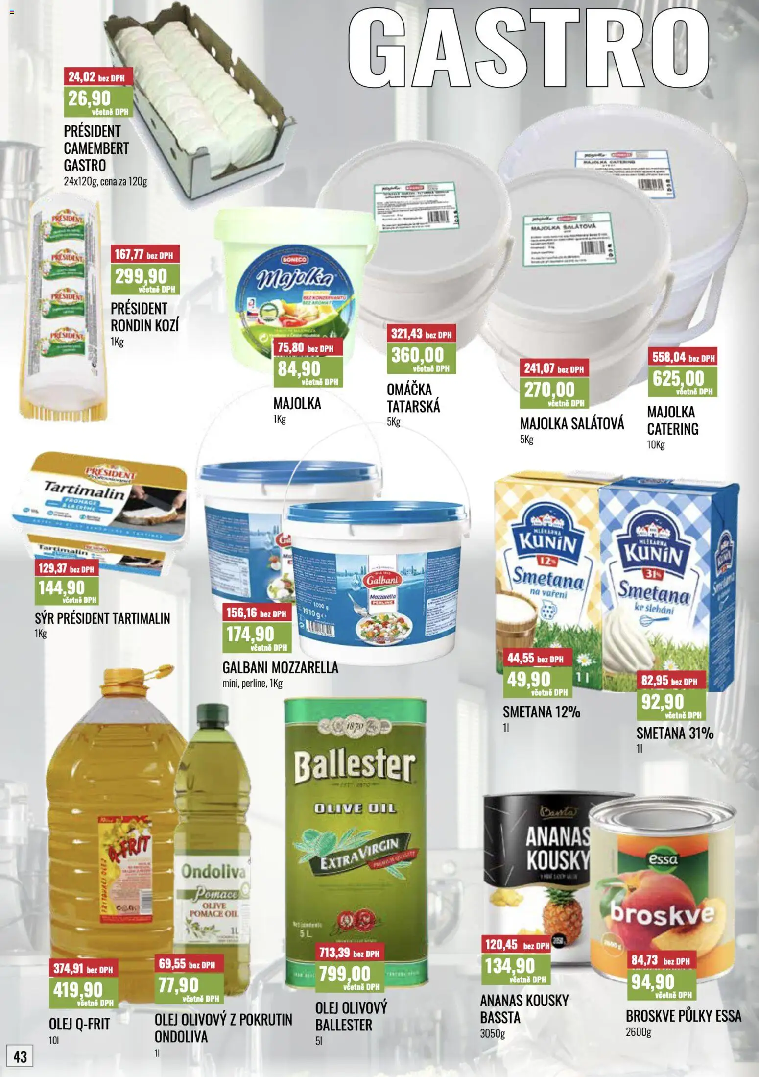 Ratio leták od 01.10.2026 | Strana: 44 | Produkty: Olej, Broskve, Mozzarella, Camembert