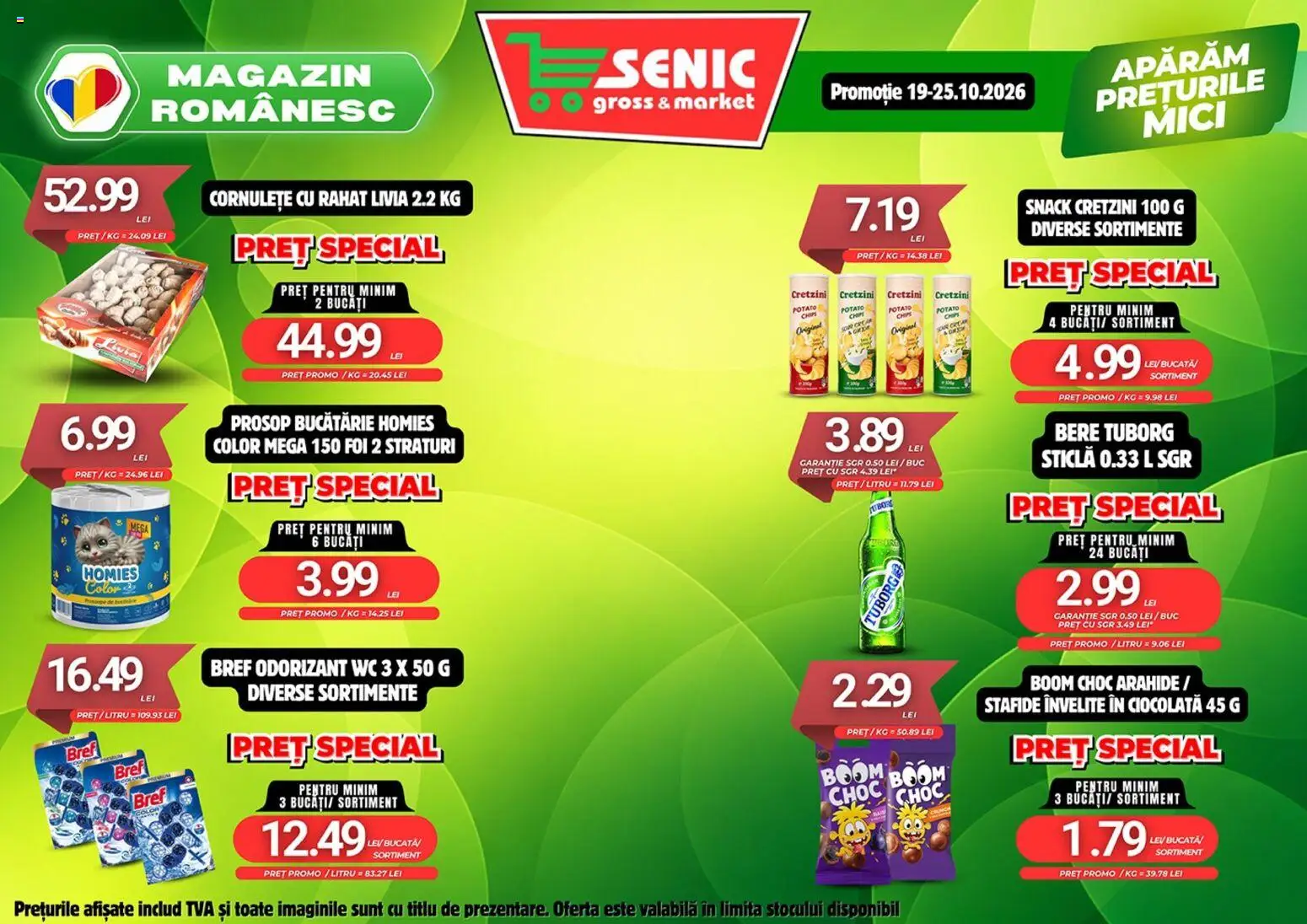 Noul catalog Senic – valabil de la 19.10.2026 | Pagină: 4 | Produse: Bucătărie, Arahide, Bere, Cornulețe