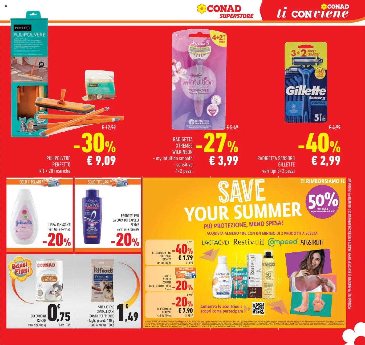 Volantino Conad del 17.06.2026 | Pagina: 43 | Prodotti: Shampoo, Detergente intimo, Intimo, Cerotti