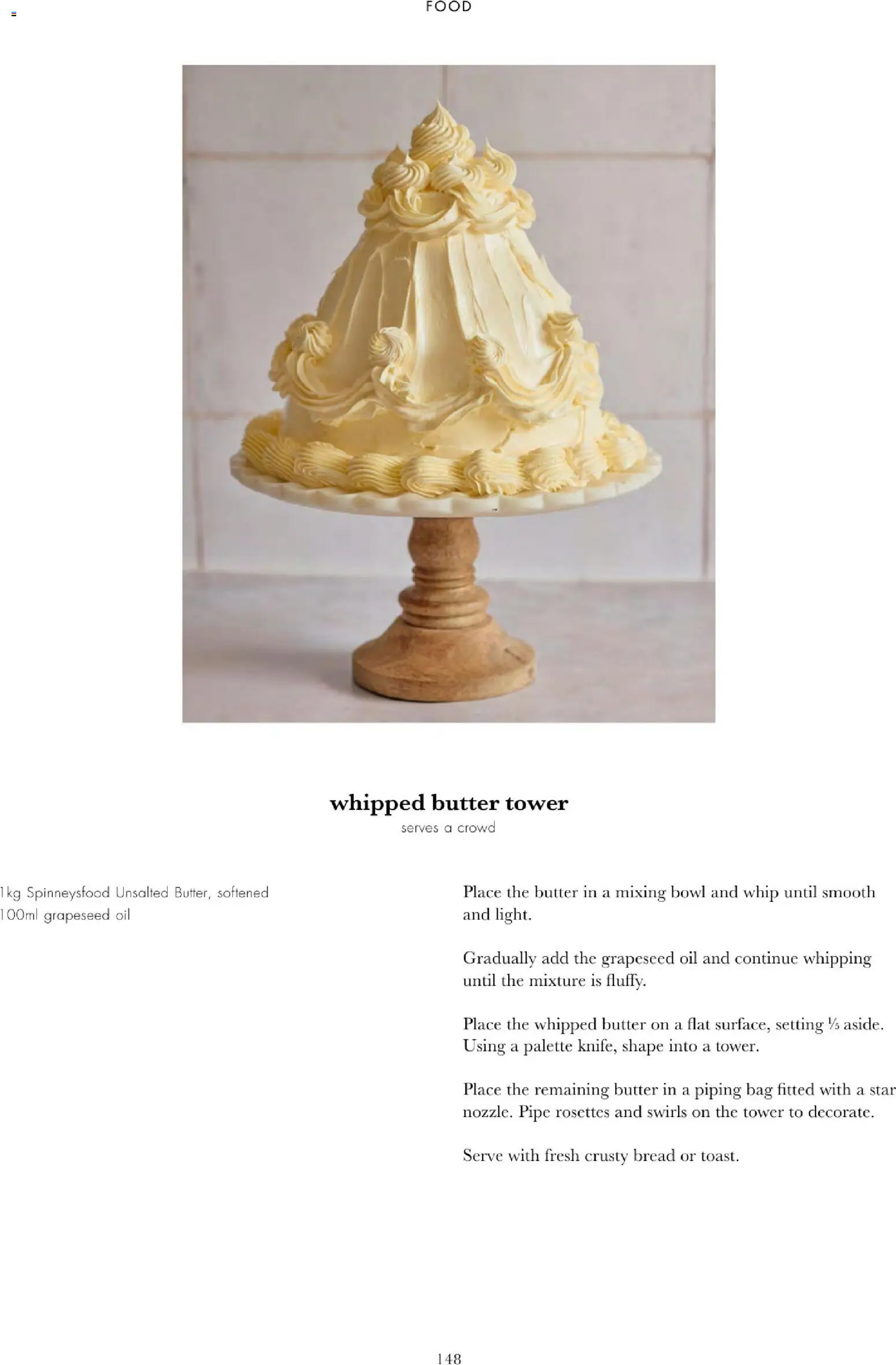 {H1} | Page: 150 | Products: Butter, Bread, Oil, Bowl