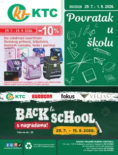 KTC - Katalog sve za školu - Pregled kataloga iz trgovine KTC, vrijedi od 29.07.2026