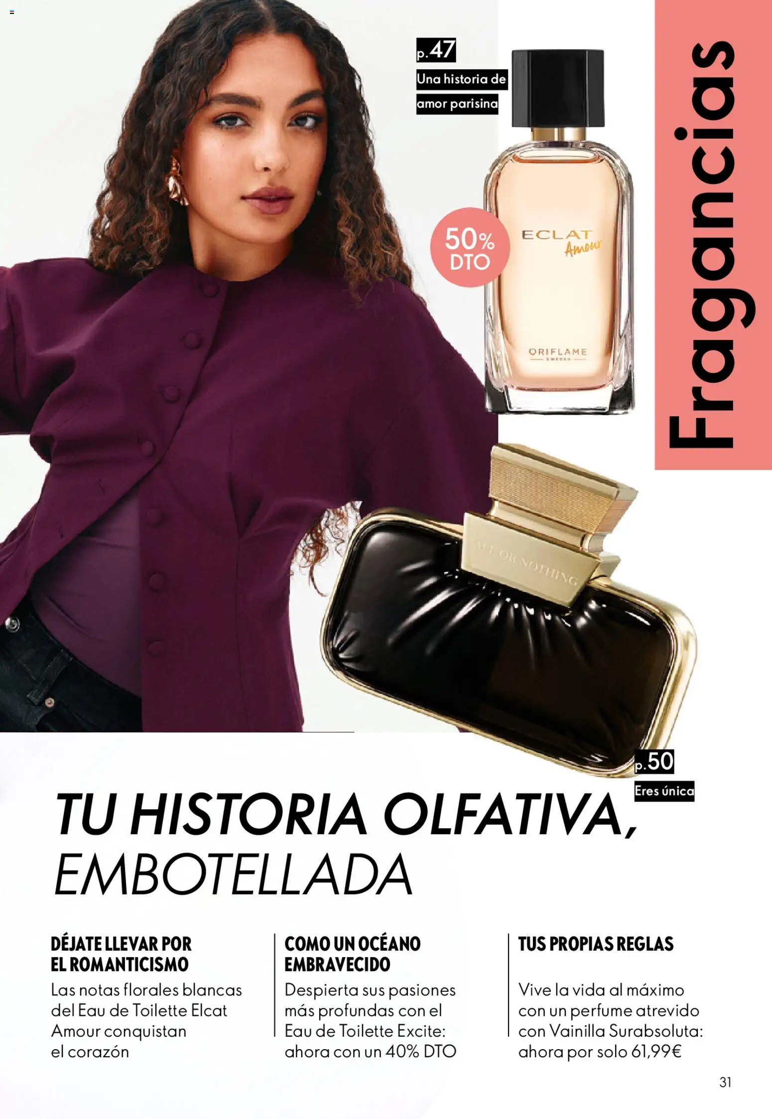 Oriflame - Catálogo Campaña 13 │ válido desde el 16/09/2026 | Página: 31 | Productos: Perfume, Eau de toilette, Vainilla