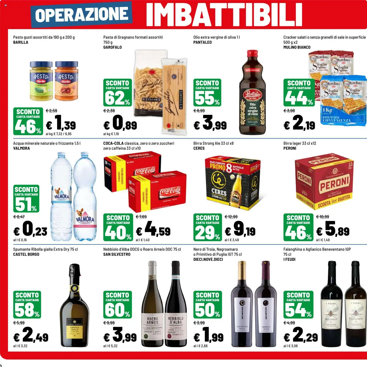 Volantino Iper del 31/08/2026 | Pagina: 4 | Prodotti: Acqua, Pasta, Pesto, Olio extra vergine