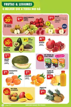 Pré-visualização Pingo Doce folheto Poupe Esta Semana Açores válido de 08/10/2026 | Página: 2 | Produtos: Manga, Legumes, Maça, Abacaxi