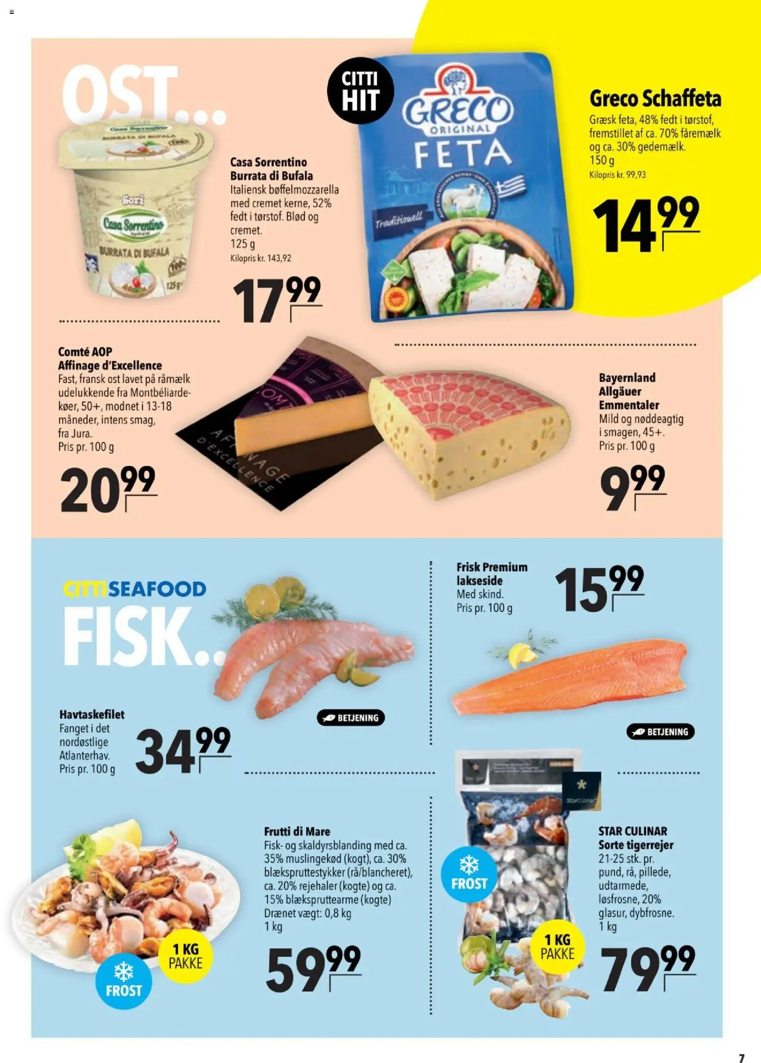 CITTI tilbudsavis – gyldig fra 03.06.2026 | Side: 7 | Produkter: Ost, Fisk, Cebola