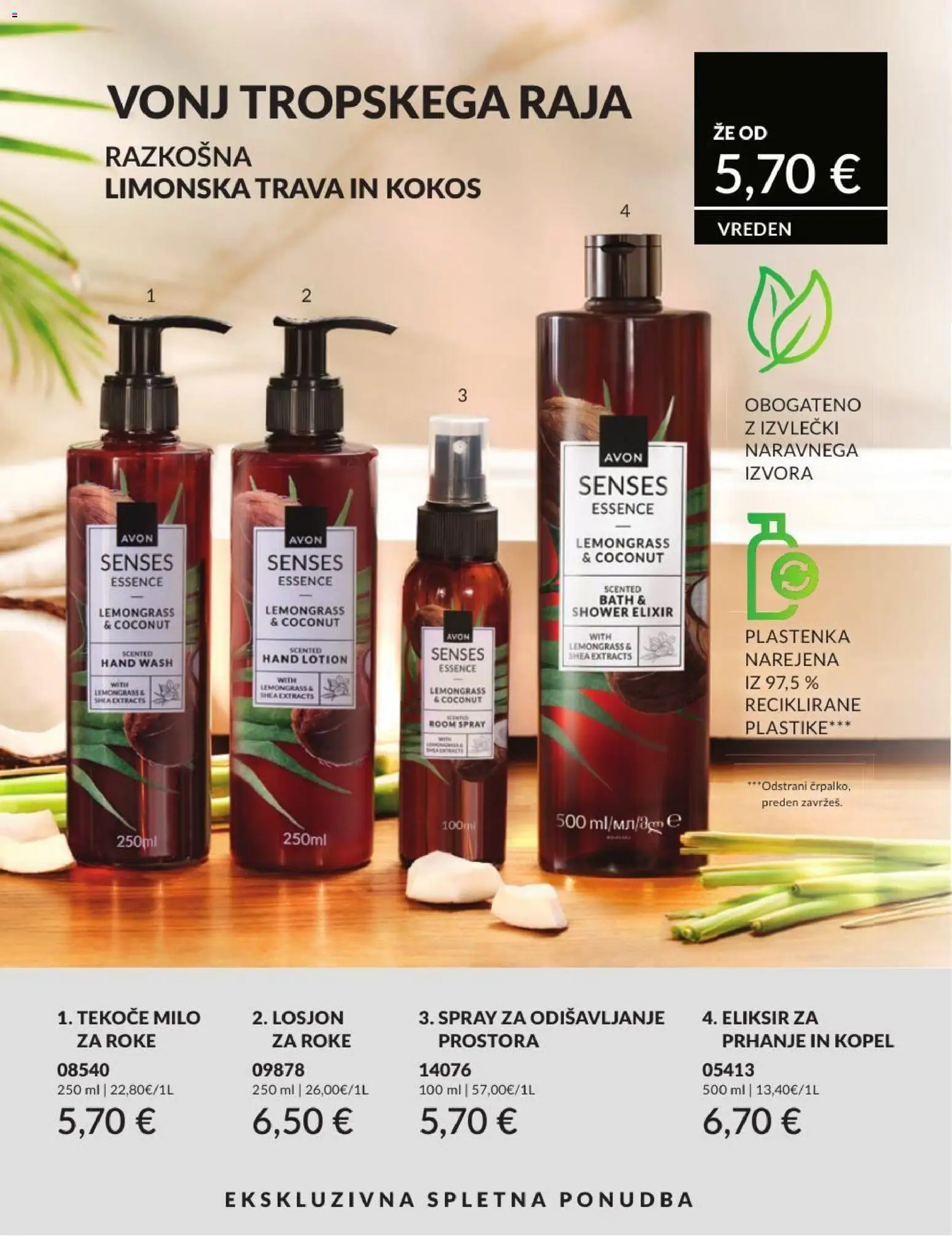 Novi Avon katalog ponudbe – veljaven od 30.06.2026 | Stran: 192 | Izdelki: Tekoče milo, Kopel, Milo