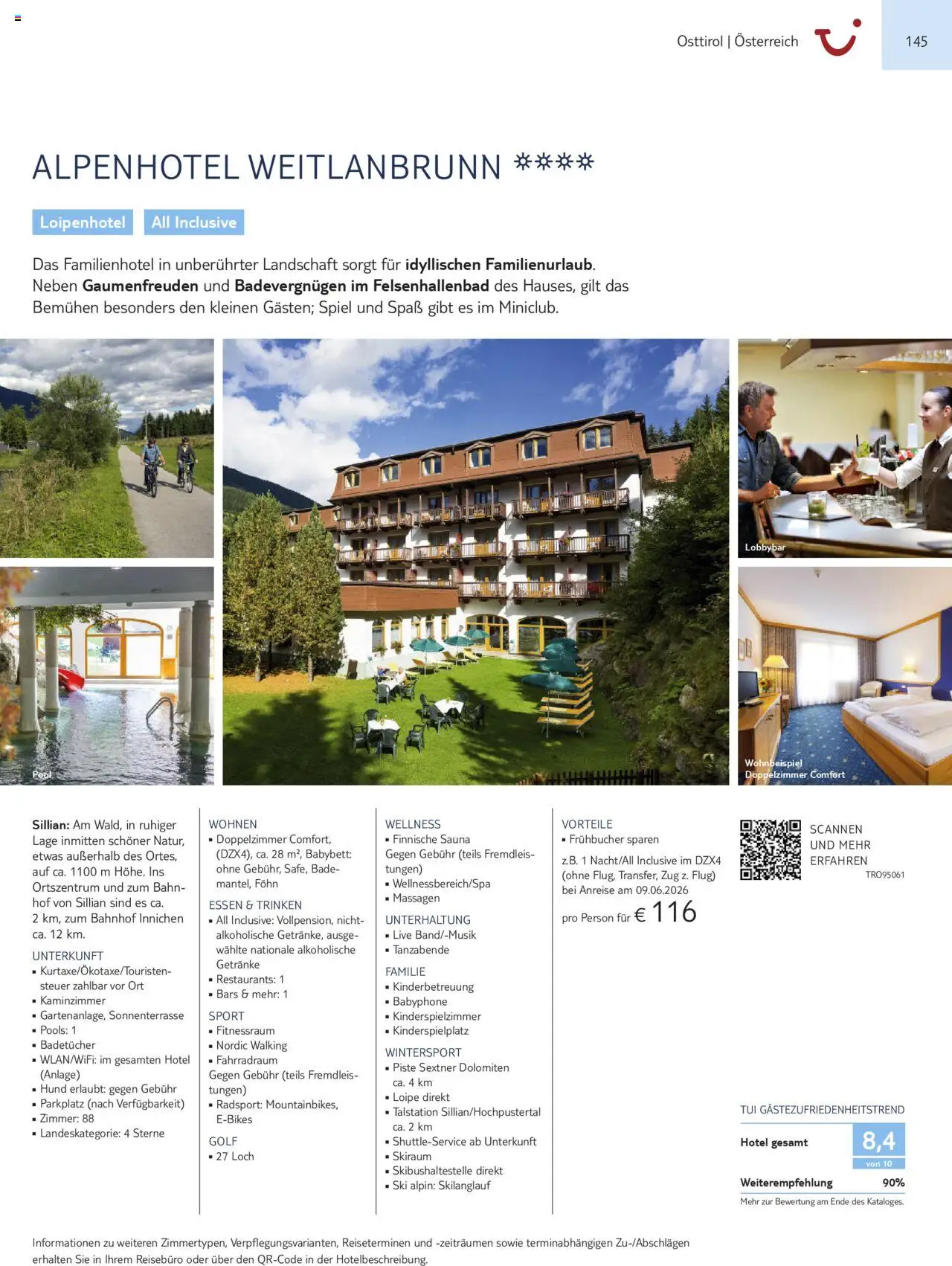 TUI Urlaub mit eigener Anreise 2025/26 – gültig ab 01.11.2025 | Seite: 145 | Produkte: Spiel, Walking, Ski, Föhn